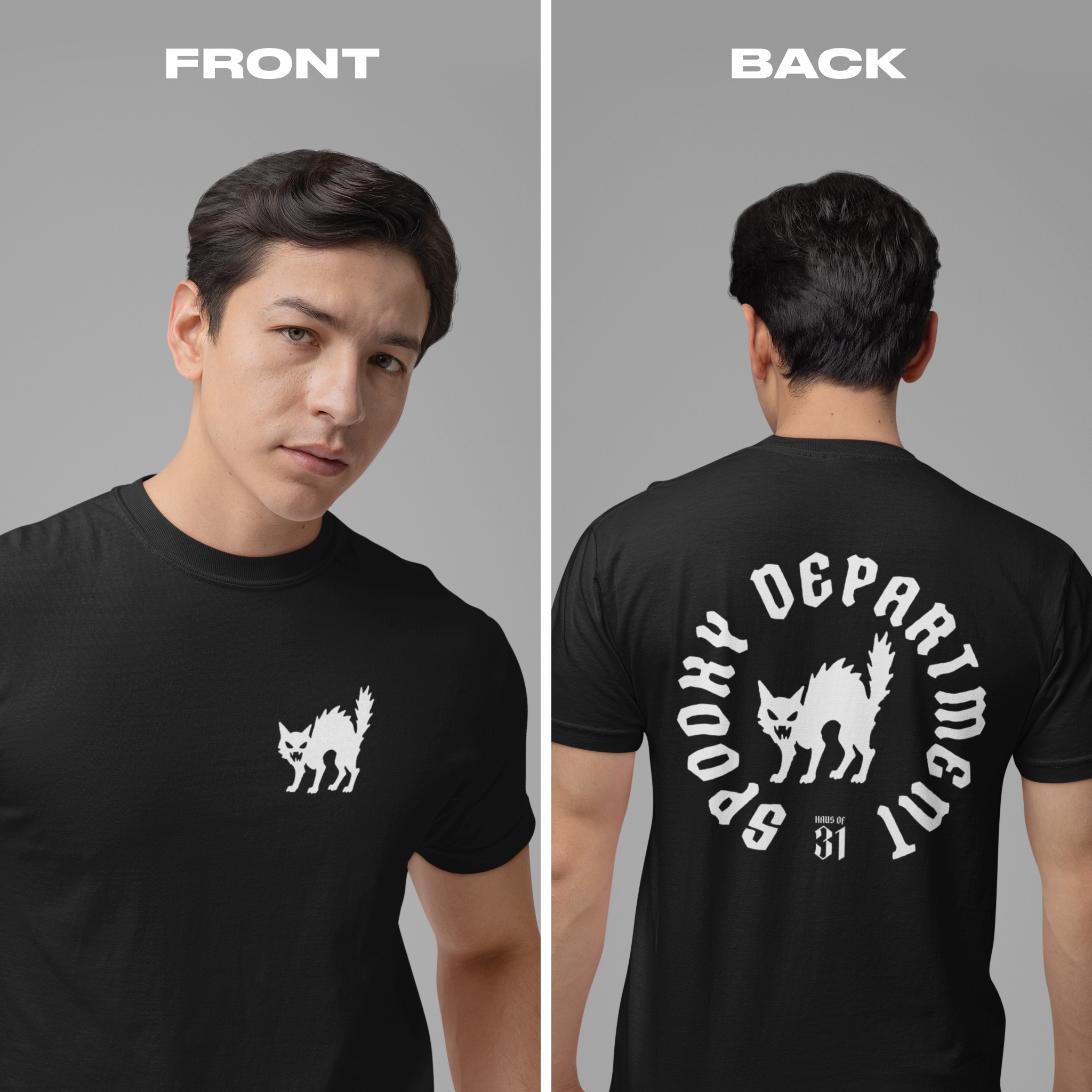 Spooky Department Black Cat Tee product thumbnail image