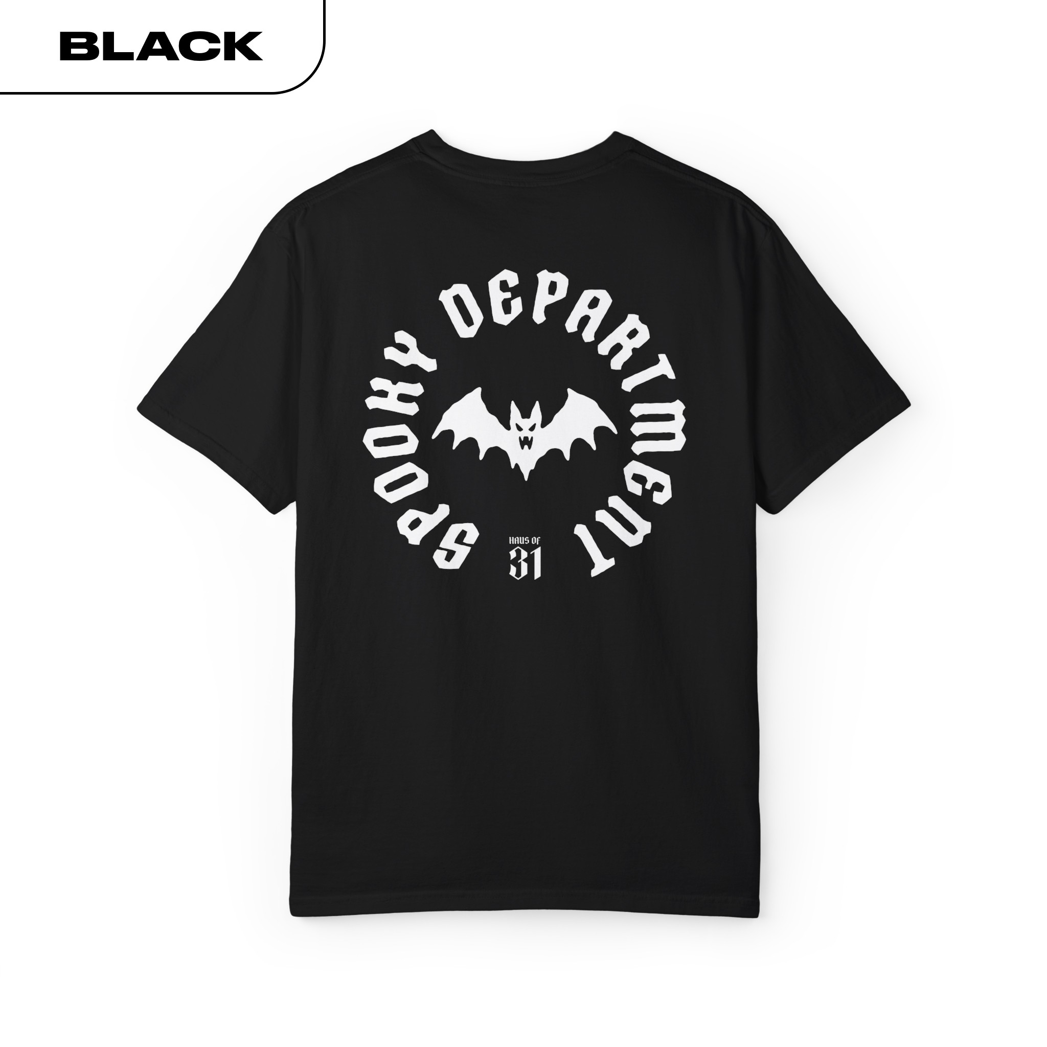 Spooky Department Bat Tee product thumbnail image Spooky Department Bat Tee product thumbnail image