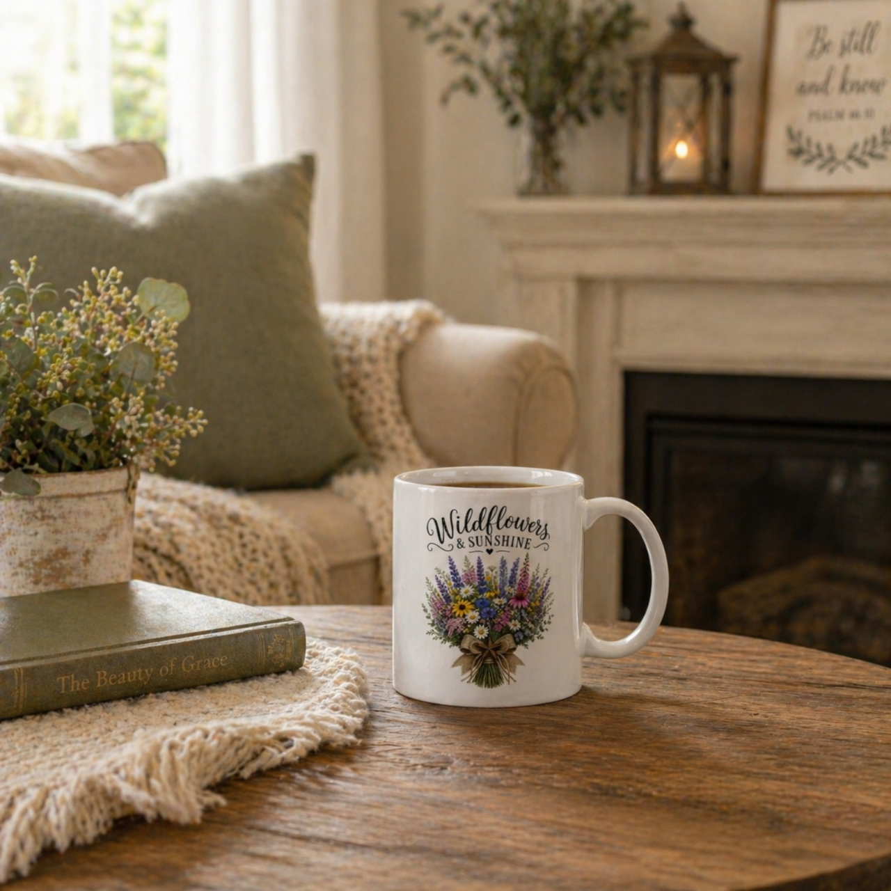 Wildflowers & Sunshine Mug | Floral Coffee Cup product thumbnail image Wildflowers & Sunshine Mug | Floral Coffee Cup product thumbnail image