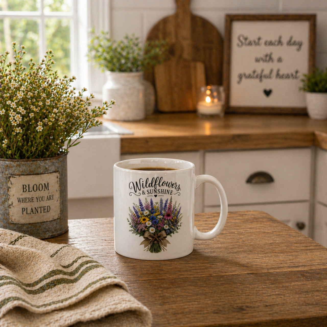 Wildflowers &amp; Sunshine Mug | Floral Coffee Cup product thumbnail image