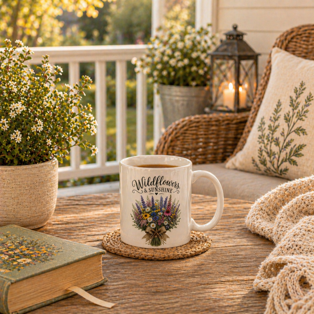Wildflowers & Sunshine Mug | Floral Coffee Cup product thumbnail image Wildflowers & Sunshine Mug | Floral Coffee Cup product thumbnail image