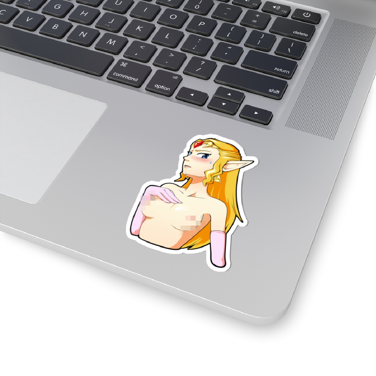 Anime Elf Pin-Up Kiss-Cut Sticker product thumbnail image Anime Elf Pin-Up Kiss-Cut Sticker product thumbnail image