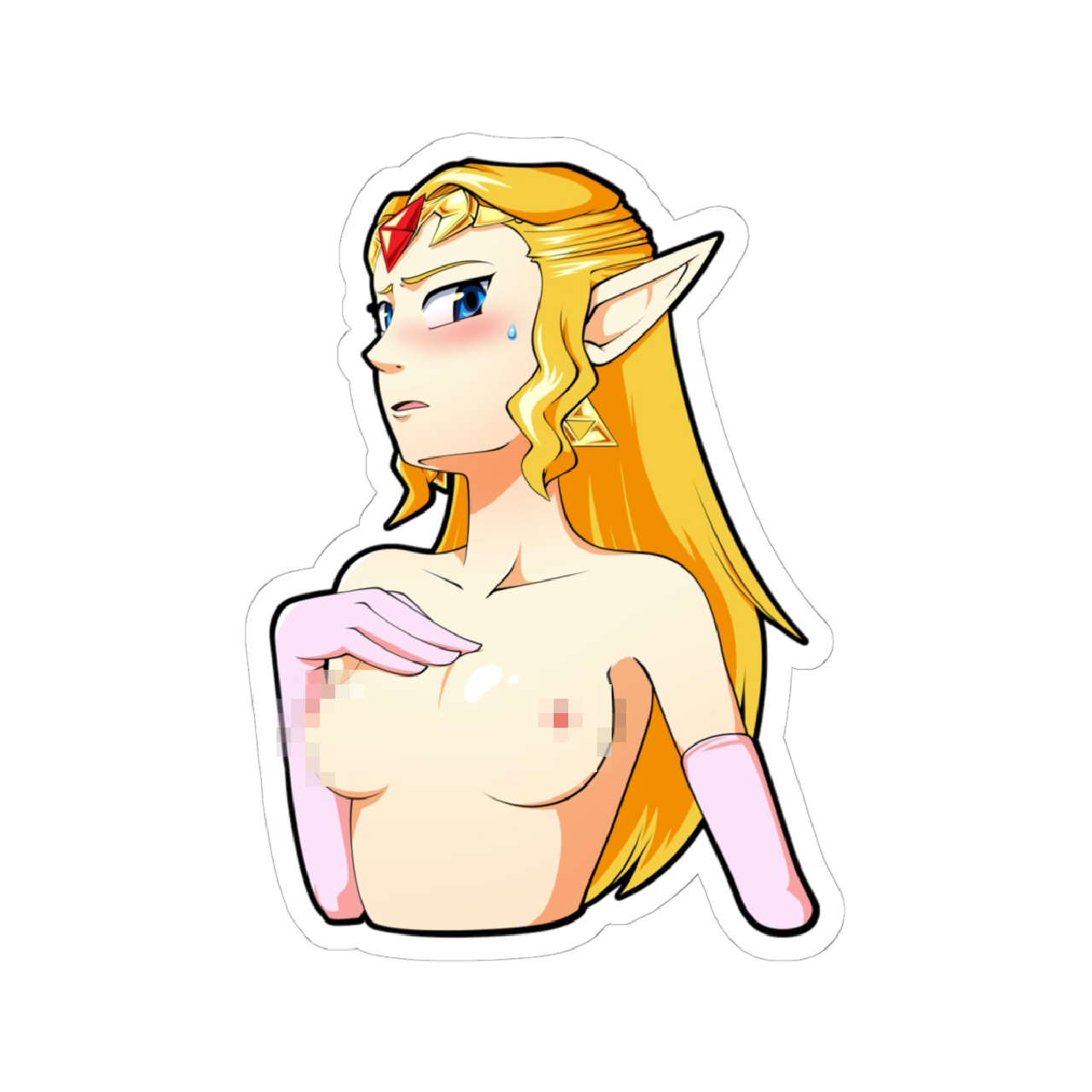 Anime Elf Pin-Up Kiss-Cut Sticker product thumbnail image Anime Elf Pin-Up Kiss-Cut Sticker product thumbnail image