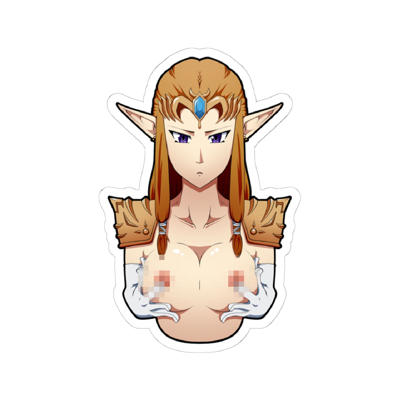 Sexy Fantasy Elf Sticker — Anime Kiss-Cut Decal (Laptop, Water Bottle) product thumbnail image