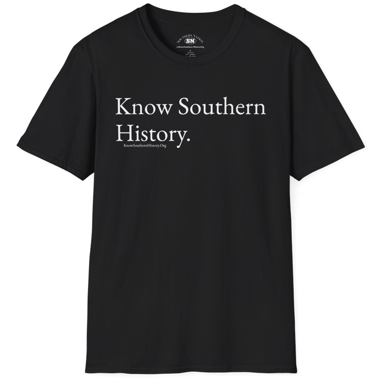 Know Southern History Black Tee product thumbnail image