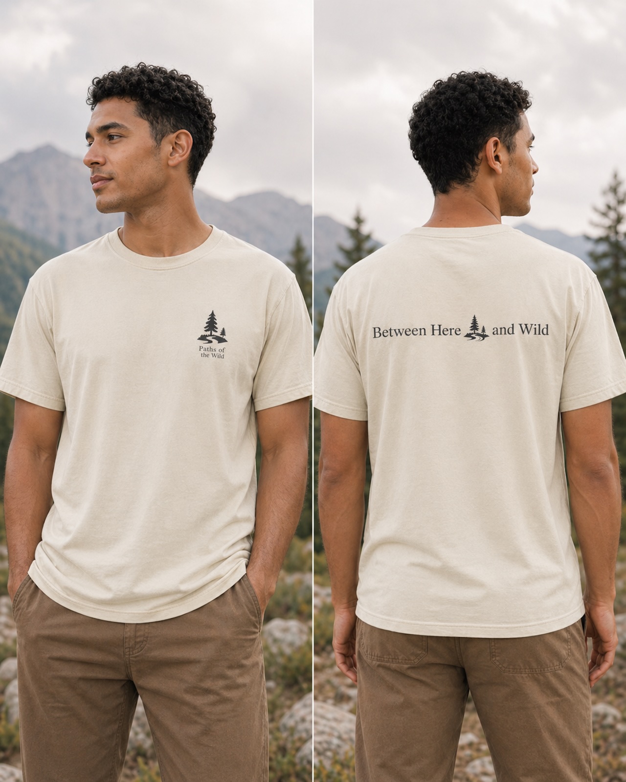 Between Here and Wild Tee - Nature Inspired Shirt product thumbnail image Between Here and Wild Tee - Nature Inspired Shirt product thumbnail image