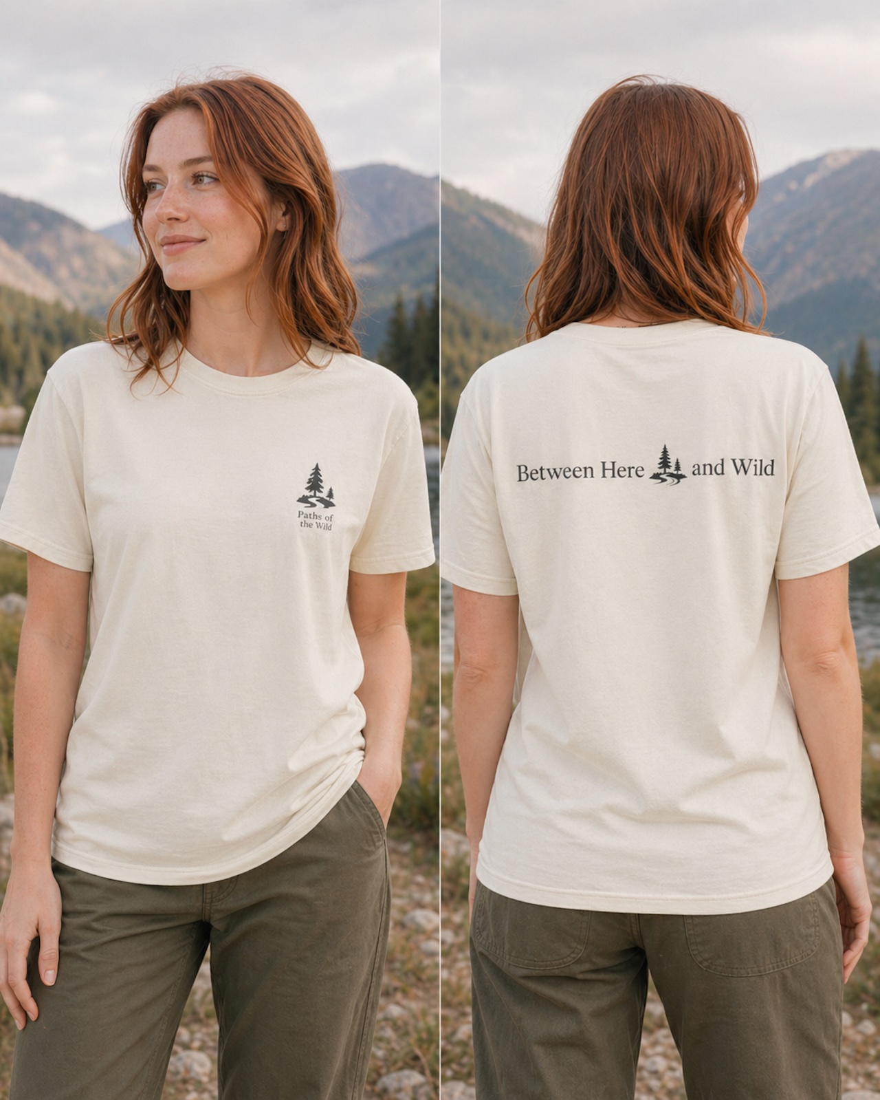 Between Here and Wild Tee - Nature Inspired Shirt product thumbnail image Between Here and Wild Tee - Nature Inspired Shirt product thumbnail image