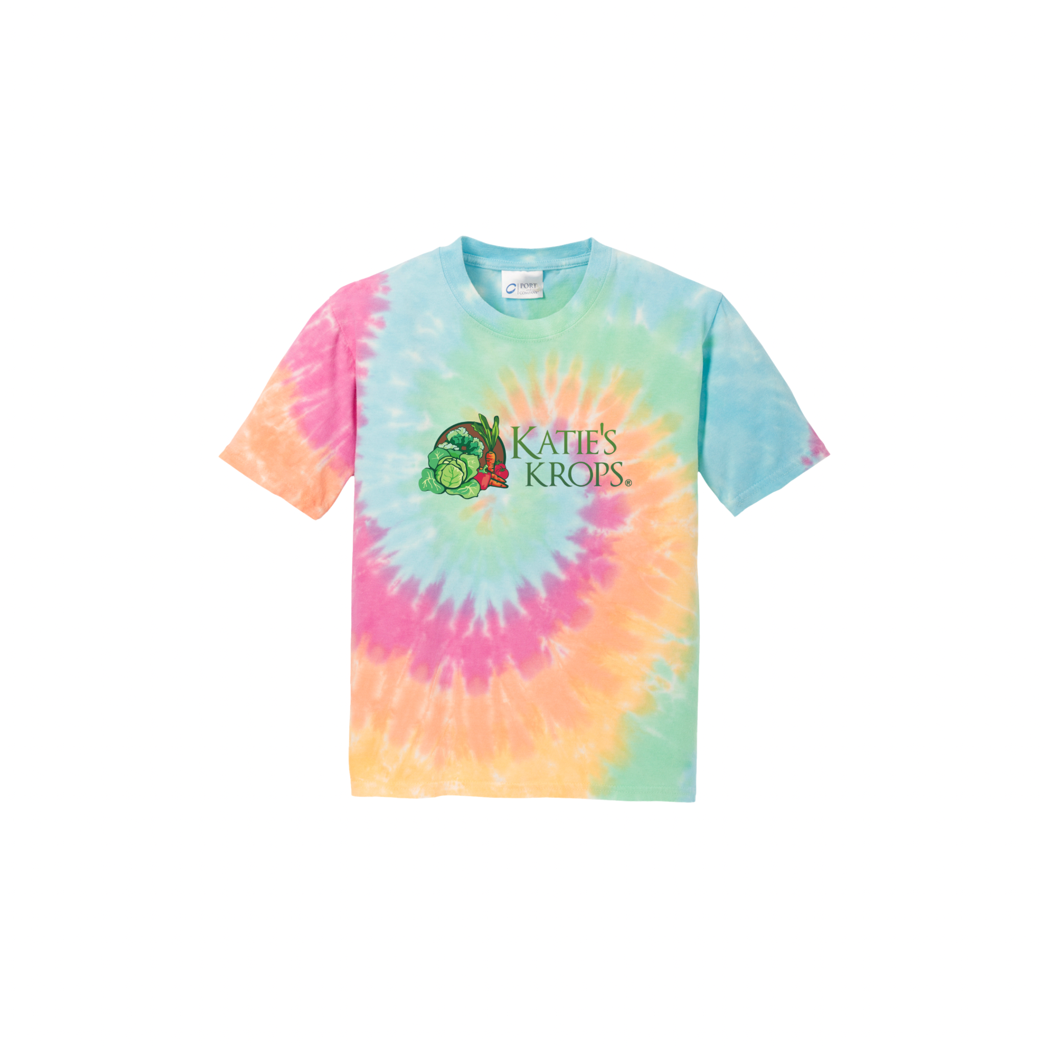 Youth Tee — "Kaili’s Krops" Farm Veggie Logo Shirt product thumbnail image