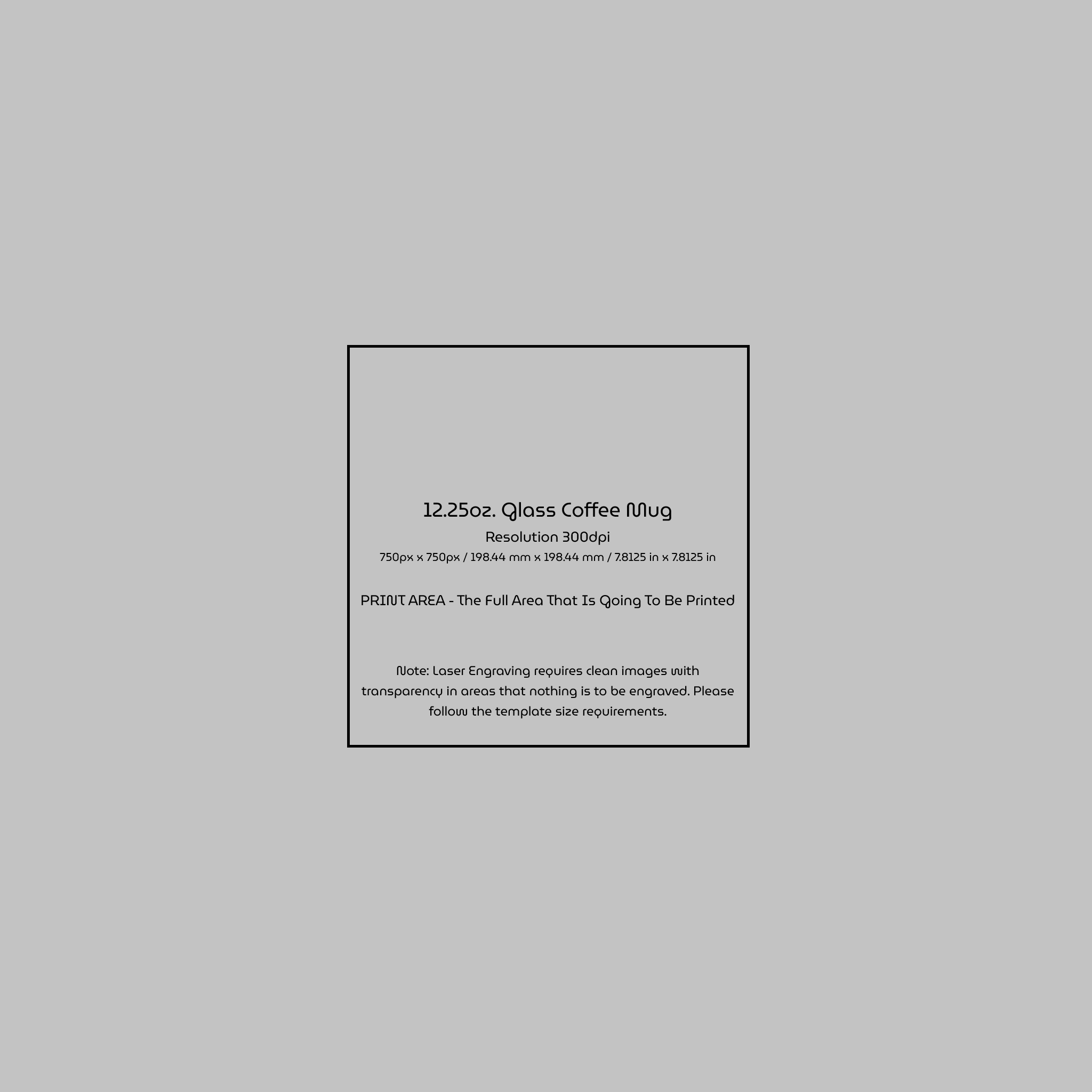 Customizable Glass Coffee Mug (Engraving) product thumbnail image