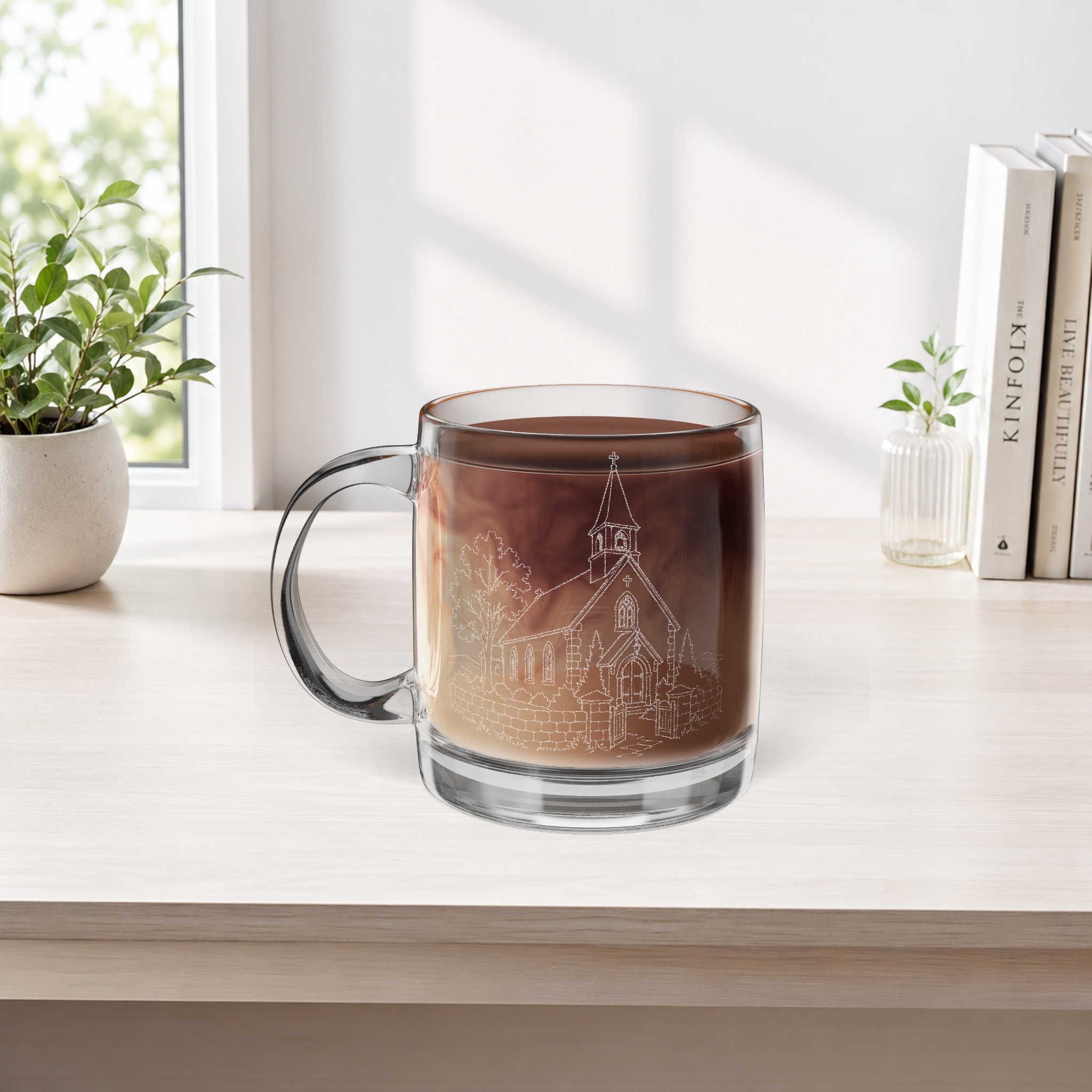 Customizable Glass Coffee Mug (Engraving) product thumbnail image Customizable Glass Coffee Mug (Engraving) product thumbnail image