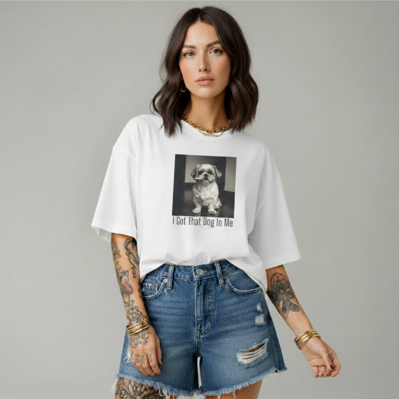 I Got That Dog In Me T‑Shirt — Cute Photo Dog Lover Tee product thumbnail image