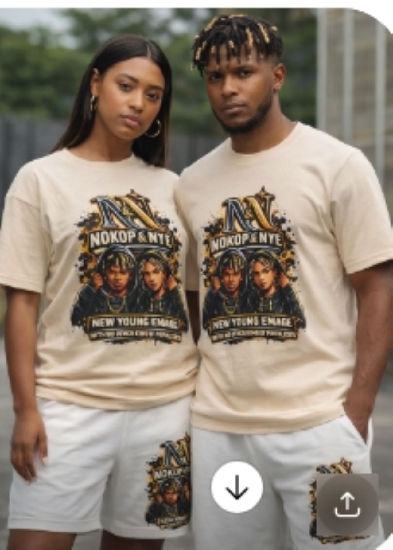 NOKOP &amp; NYE Graphic Tee — "New Young Emage" Streetwear T-Shirt