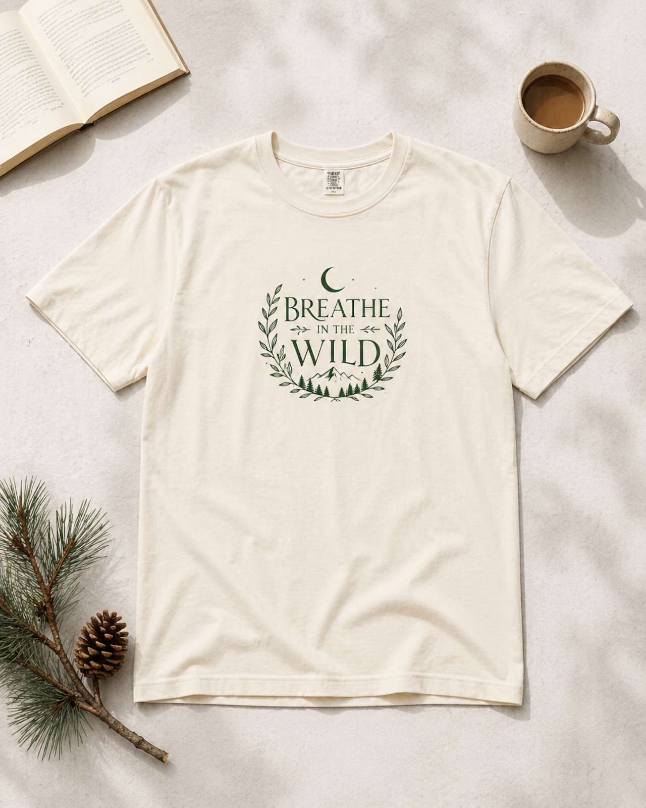 Breathe in the Wild Tee - Botanical Outdoor Shirt