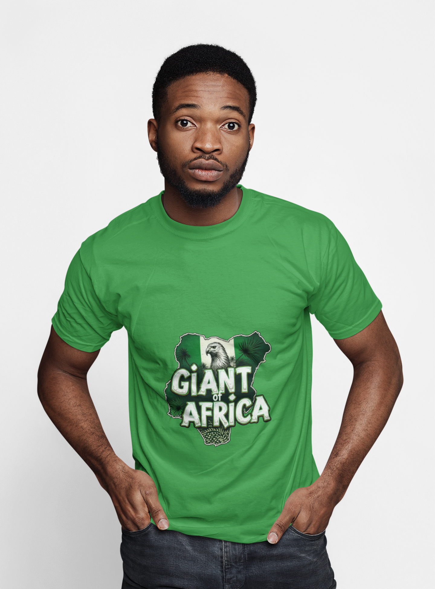 Giant of Africa T-Shirt — Bold Nigeria Map Design product thumbnail image Giant of Africa T-Shirt — Bold Nigeria Map Design product thumbnail image