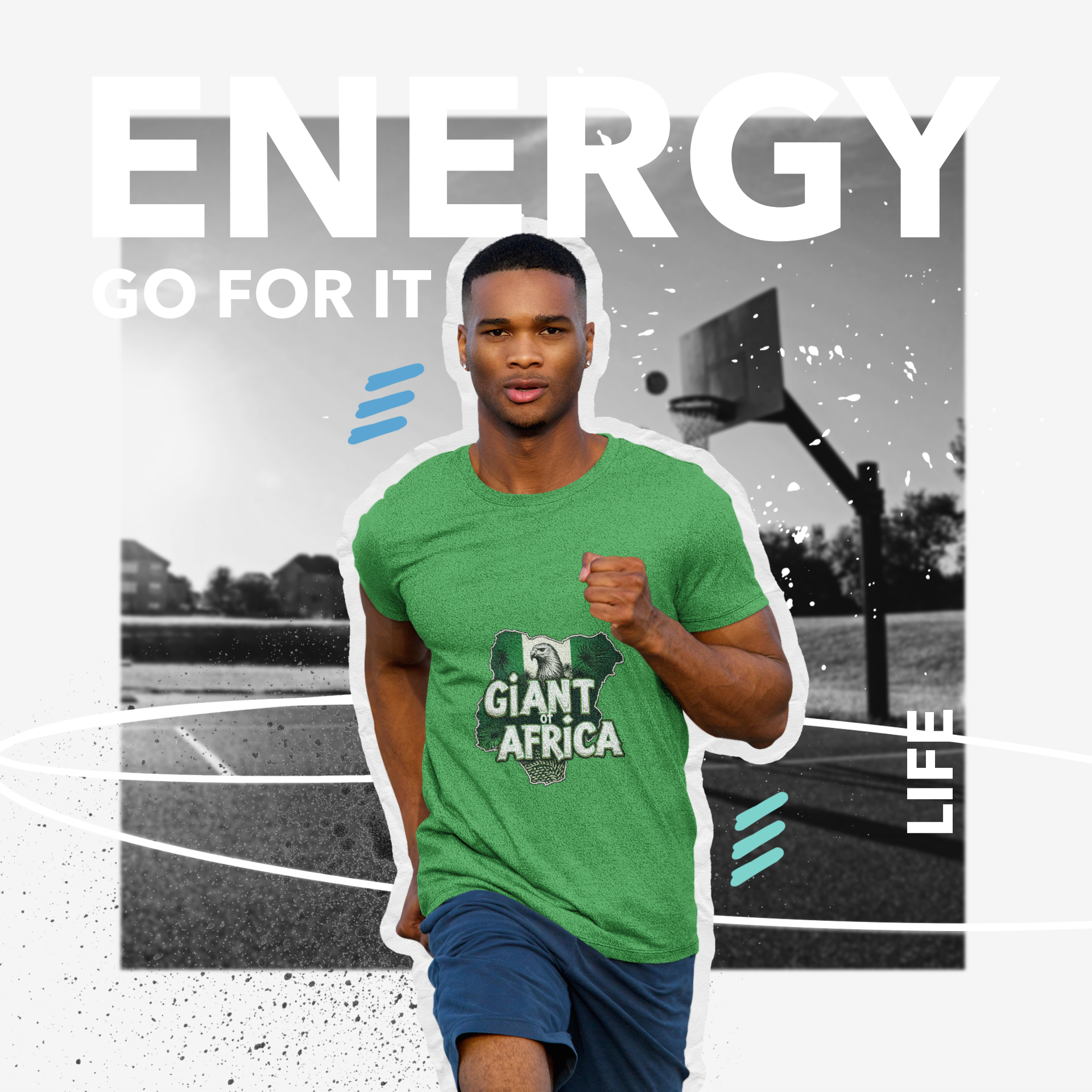 Giant of Africa T-Shirt — Bold Nigeria Map Design product thumbnail image