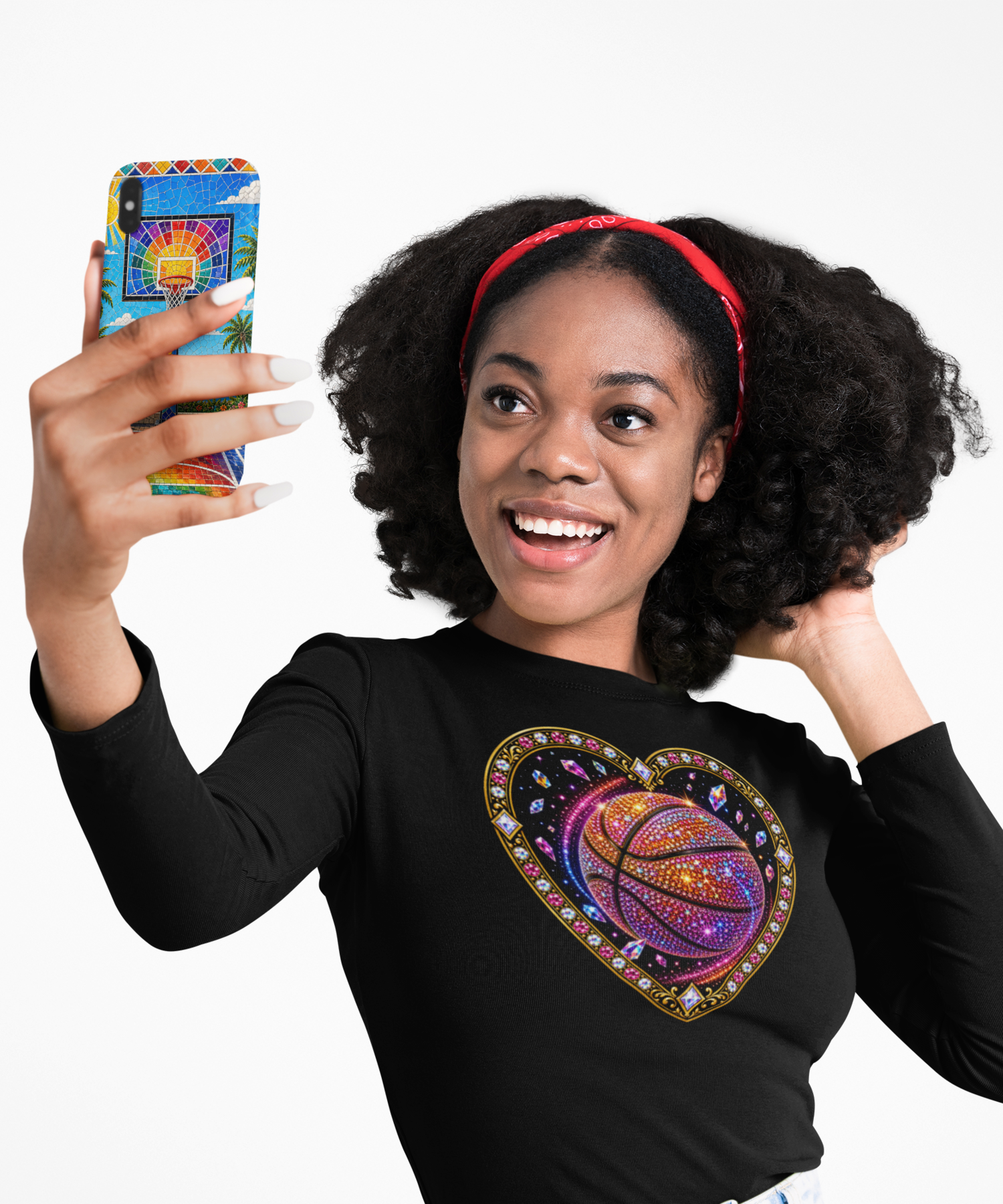 Rainbow Mosaic Beachside Tropical Basketball Court Tough Phone Case, Hoops Lover Protective Phone Cover, iPhone & Samsung Galaxy product thumbnail image Rainbow Mosaic Beachside Tropical Basketball Court Tough Phone Case, Hoops Lover Protective Phone Cover, iPhone & Samsung Galaxy product thumbnail image