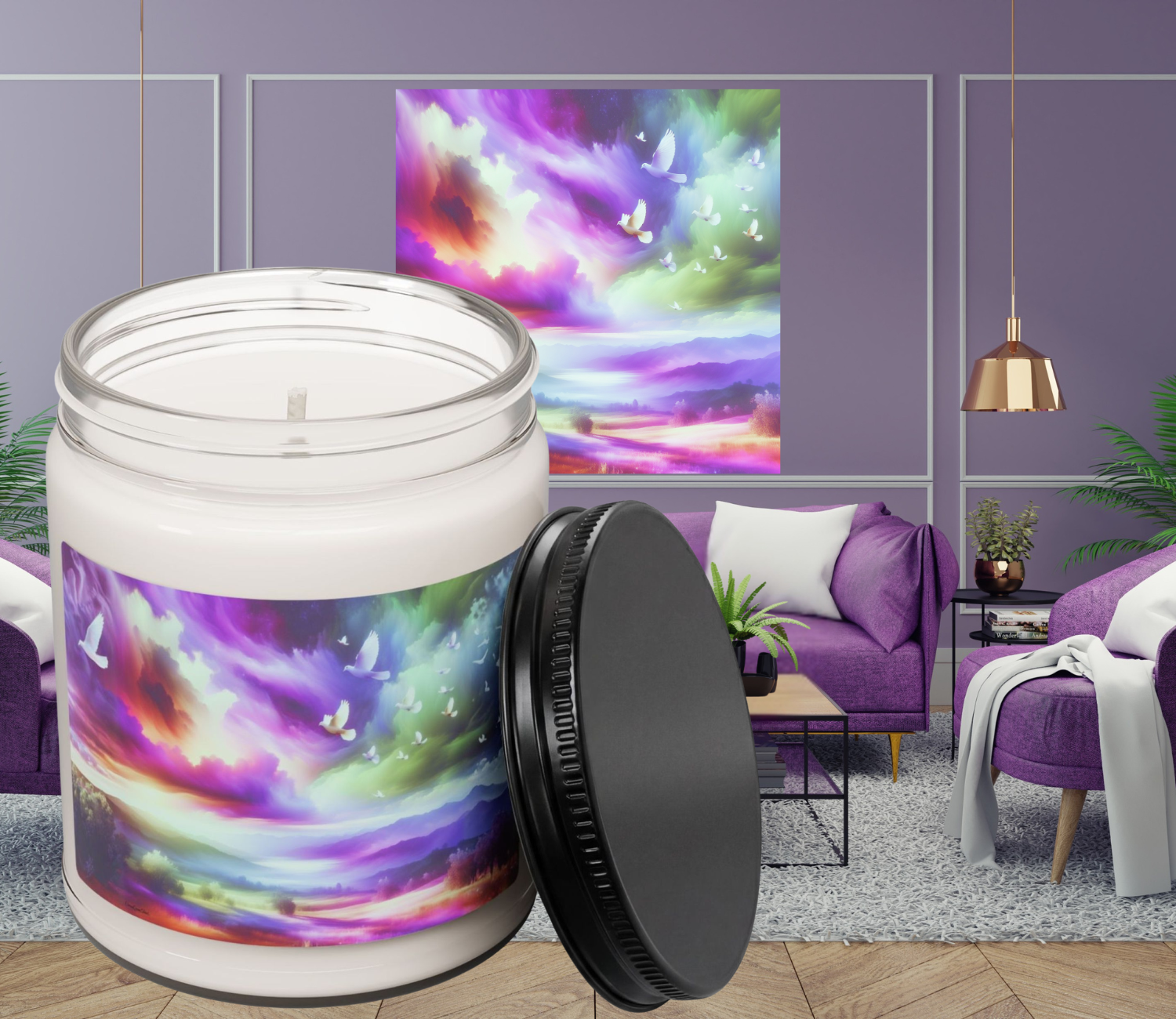 Silk Poster – Dawn of the New Frequency (Indoor/Outdoor Wall Art) product thumbnail image