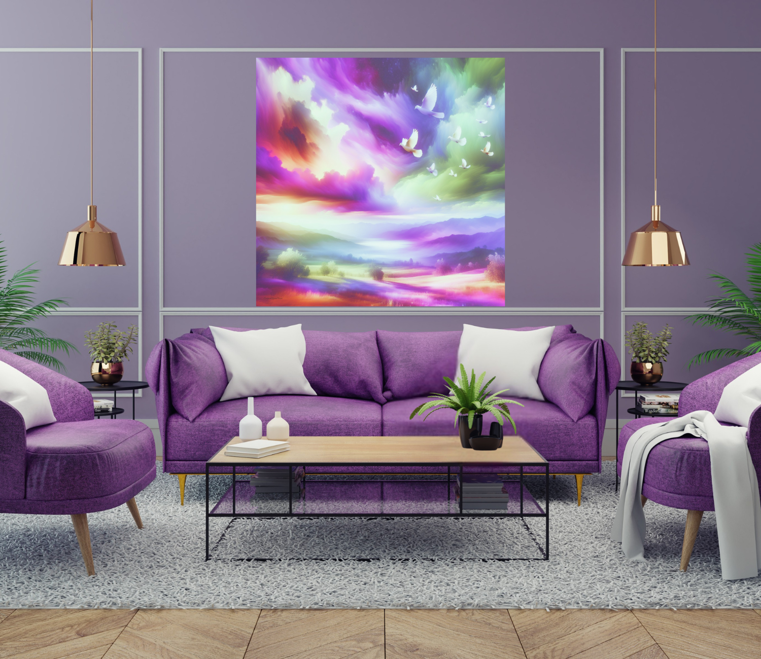Silk Poster – Dawn of the New Frequency (Indoor/Outdoor Wall Art) product thumbnail image