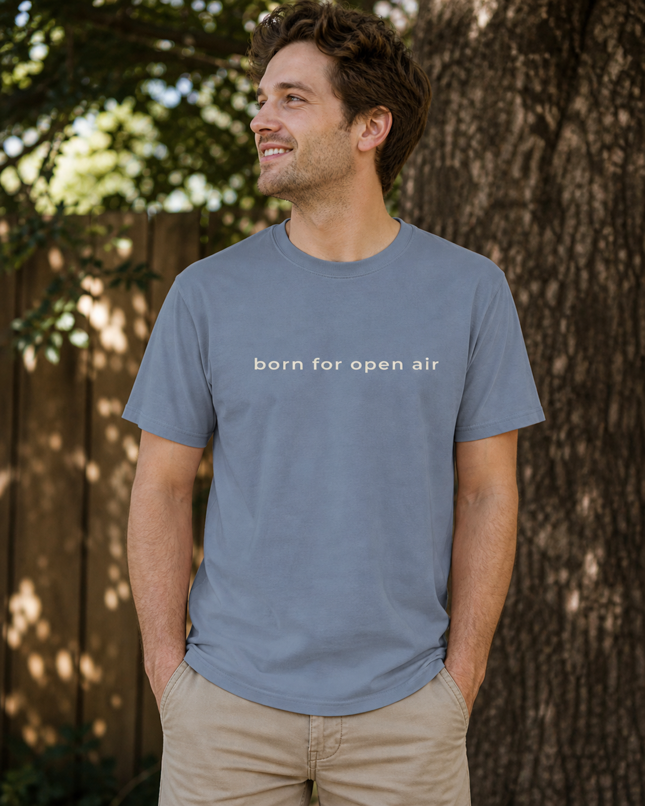 Born For Open Air Tee — Minimal Outdoor Tee product thumbnail image