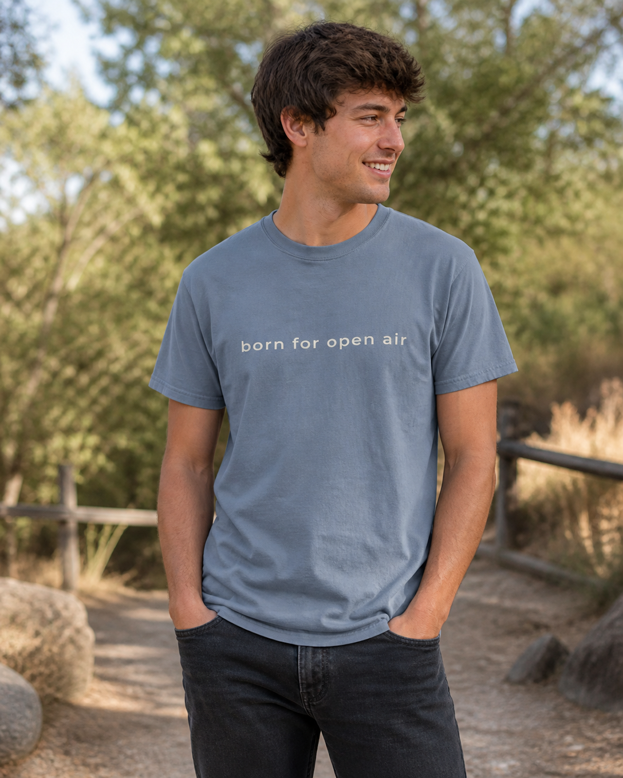 Born For Open Air Tee — Minimal Outdoor Tee product thumbnail image Born For Open Air Tee — Minimal Outdoor Tee product thumbnail image