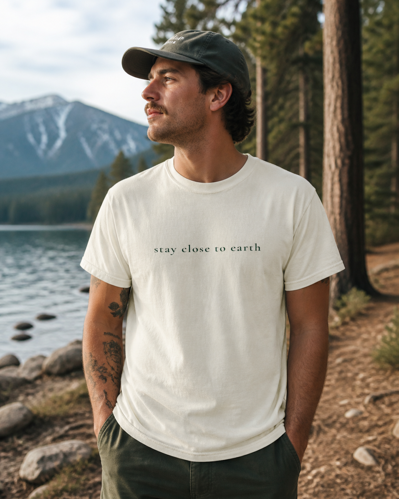 Stay Close to Earth Tee — Quiet Nature Statement Shirt product thumbnail image