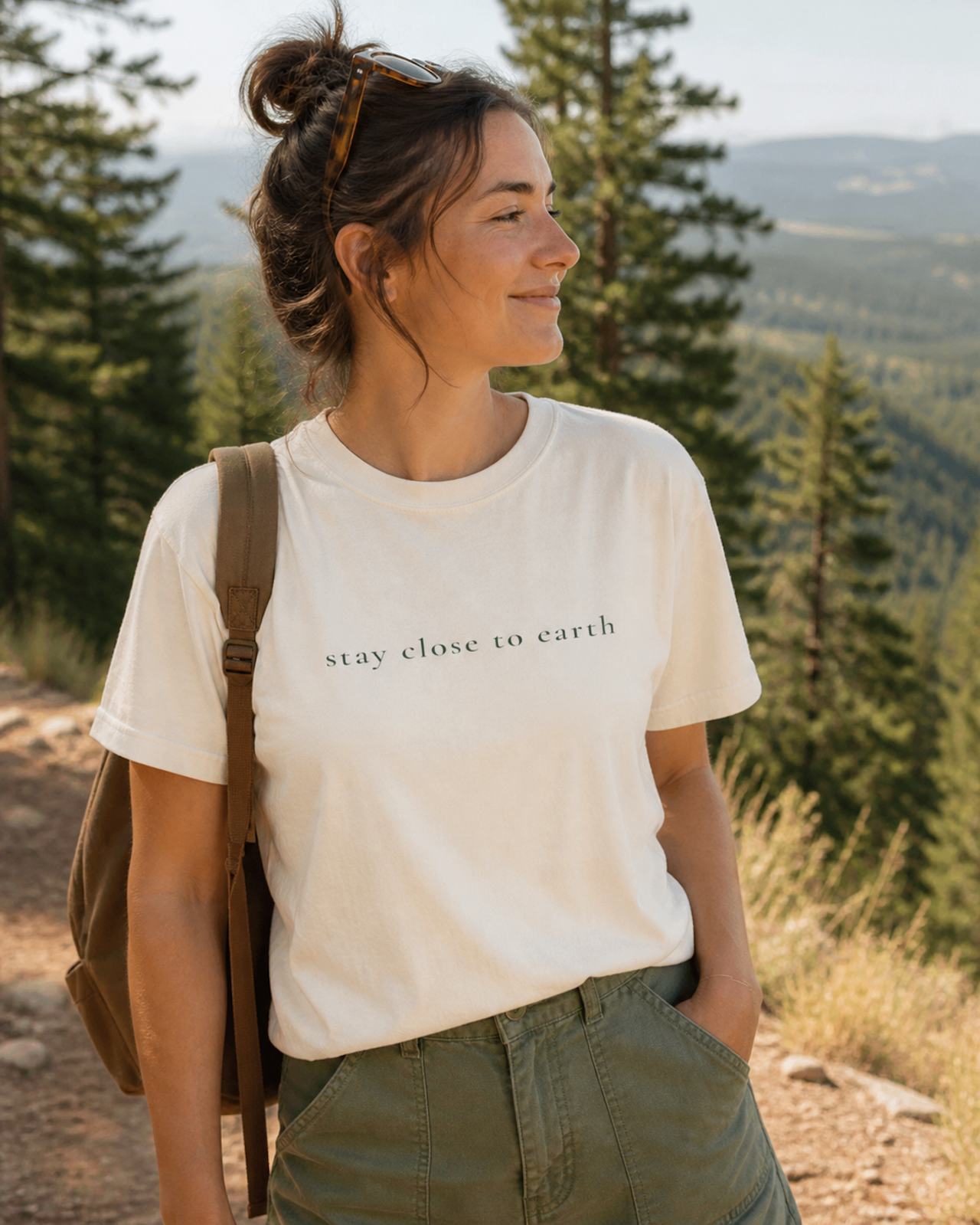 Stay Close to Earth Tee — Quiet Nature Statement Shirt product thumbnail image Stay Close to Earth Tee — Quiet Nature Statement Shirt product thumbnail image