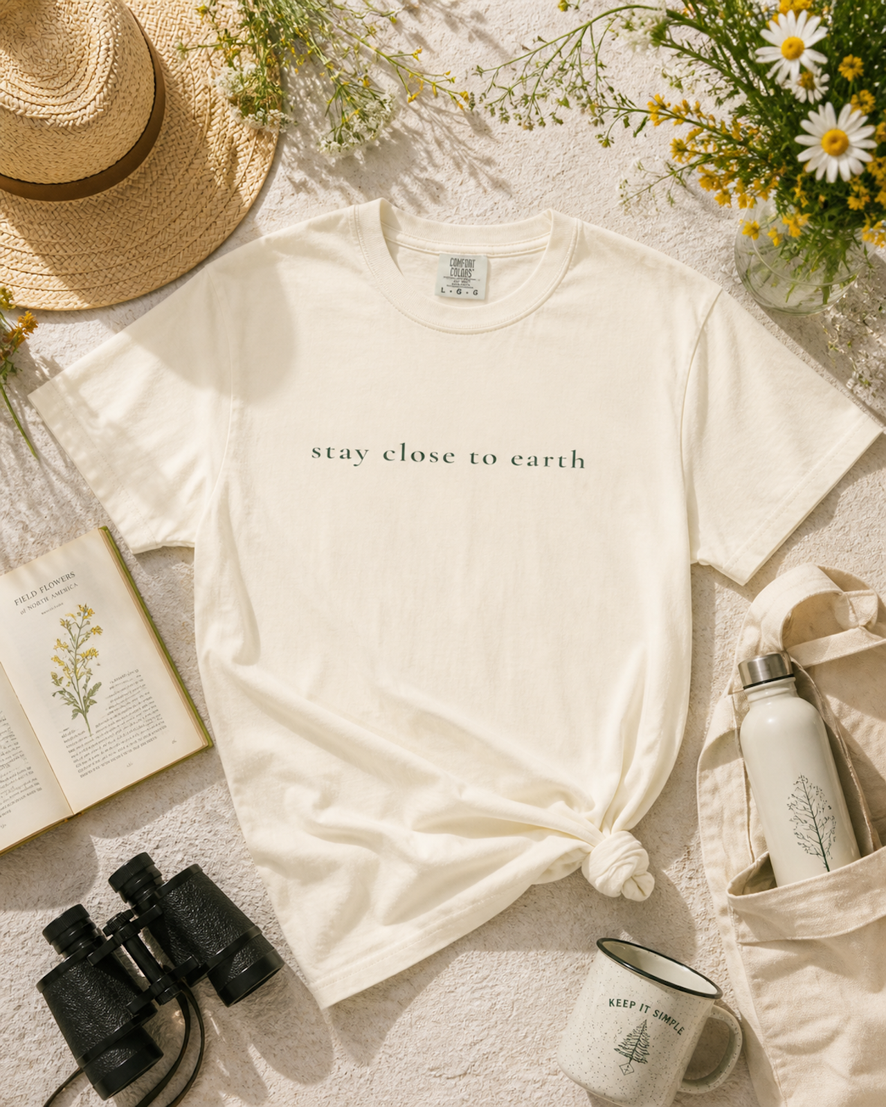 Stay Close to Earth Tee — Quiet Nature Statement Shirt product thumbnail image