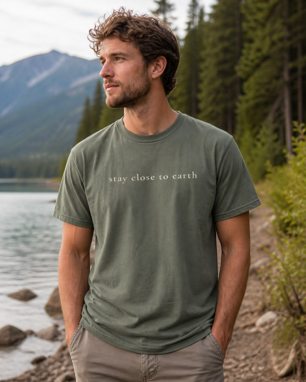 Stay Close to Earth Tee — Quiet Nature Statement Shirt product thumbnail image