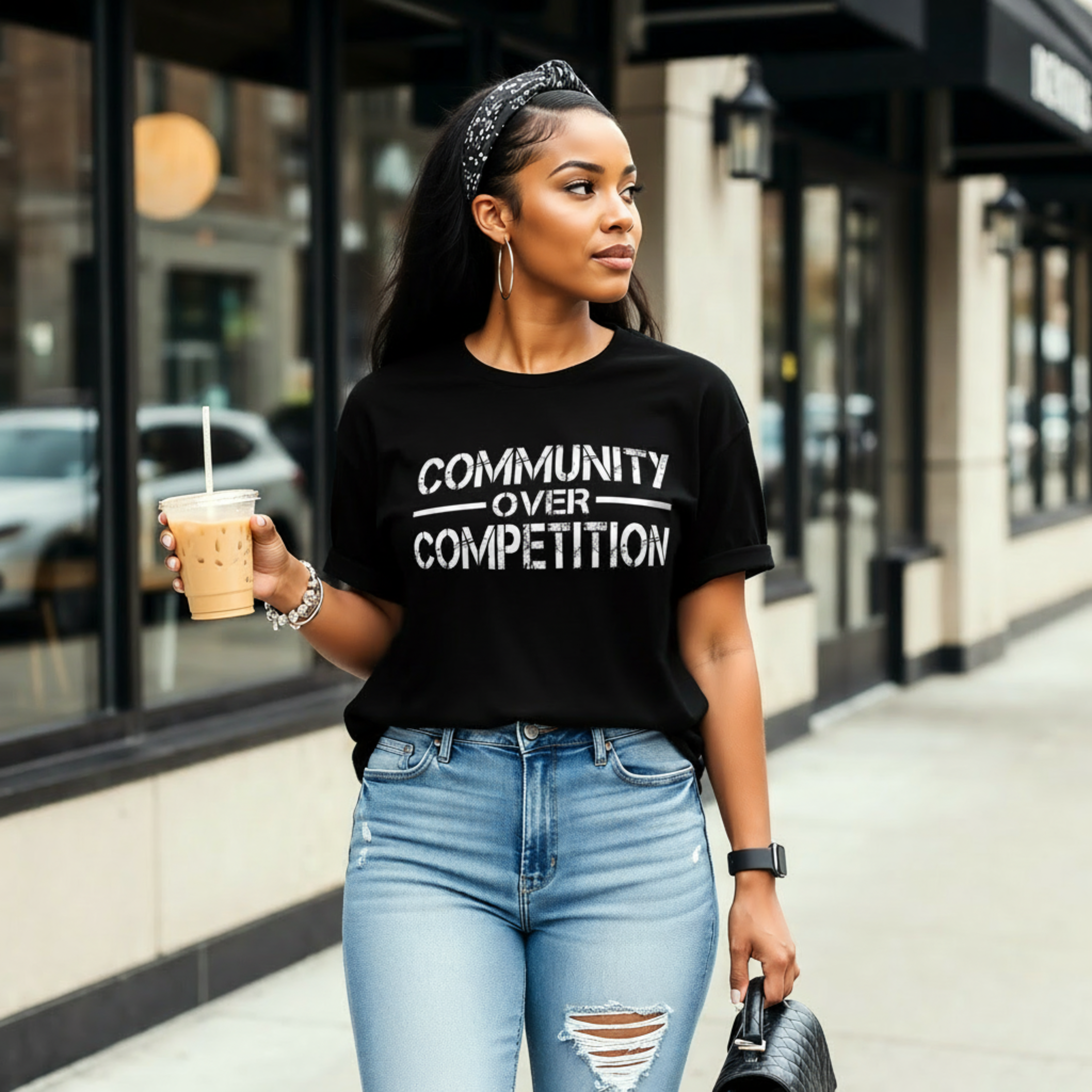 "Community Over Competition" T-Shirt | Unity Shirt for Real Estate Professionals