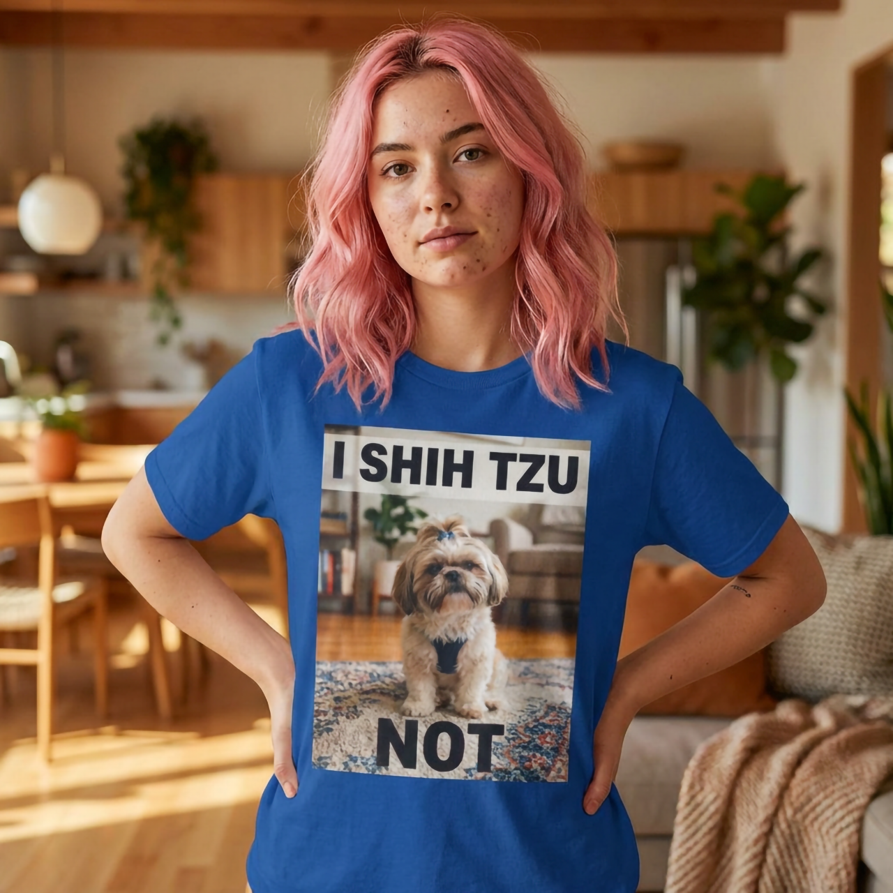 I Shih Tzu Not - Funny Shih Tzu T-Shirt - Cute Shih Tzu Dog Photo Tee product thumbnail image