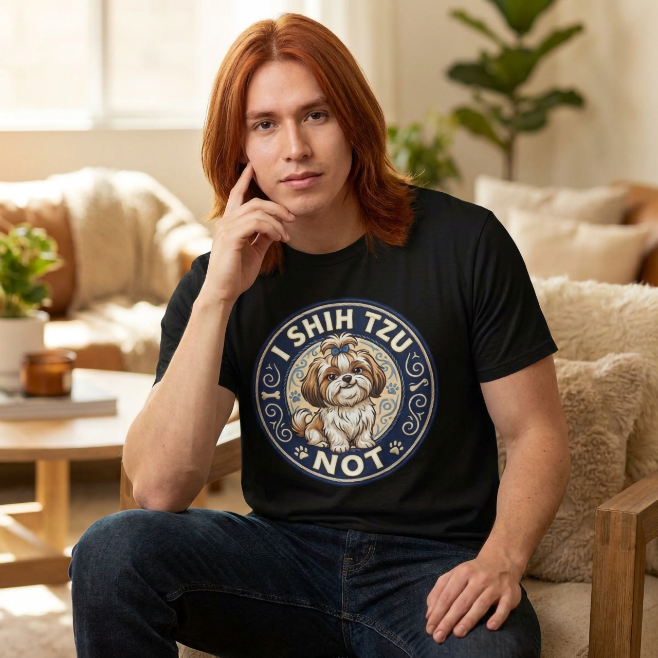I Shih Tzu Not T-Shirt | Shih Tzu Dog Graphic Tee, Funny Pup Design