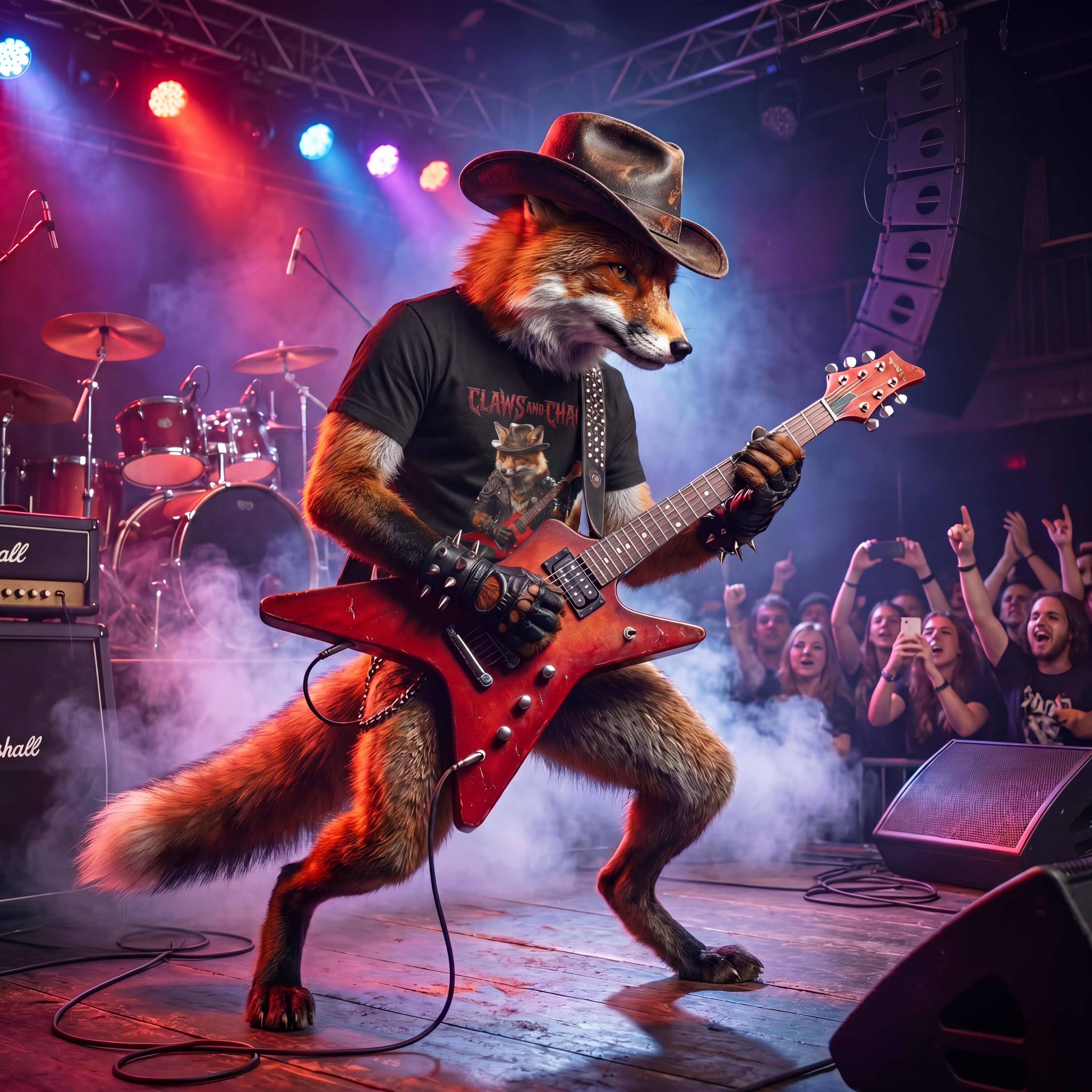 Claws &amp; Chaos "House Trickster" Lead Guitar Player T-Shirt — Fan Swag Tee