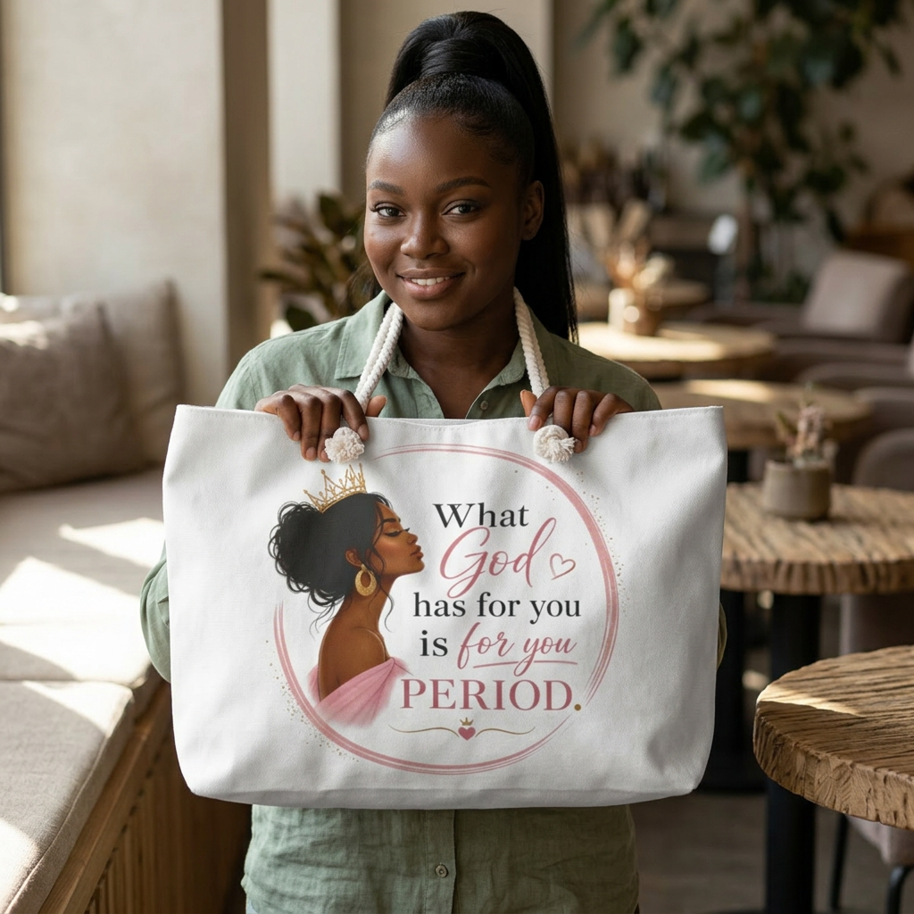 What God has for you. Weekender Bag