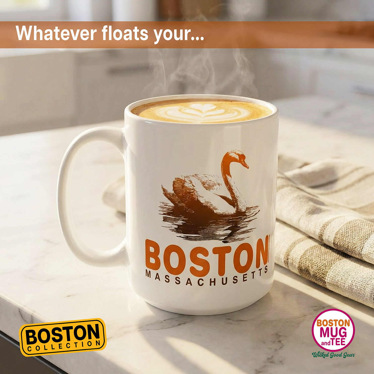 Boston Swan 15oz Coffee Mug product thumbnail image