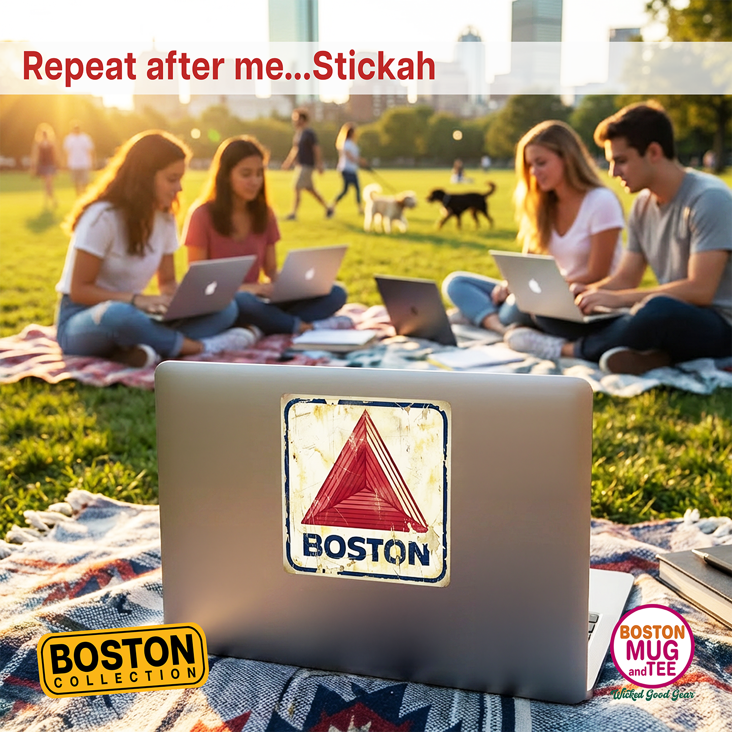 Boston Citgo Sign Distressed Vintage Vinyl Sticker product thumbnail image