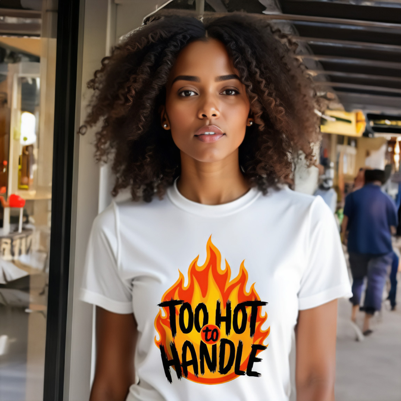 Too Hot to Handle Statement Shirt, Positive Vibes Cotton Tee, Funny Quote Tshirt for Women, Wife Gift, Motivational Clothing, Graphic Tee product thumbnail image Too Hot to Handle Statement Shirt, Positive Vibes Cotton Tee, Funny Quote Tshirt for Women, Wife Gift, Motivational Clothing, Graphic Tee product thumbnail image