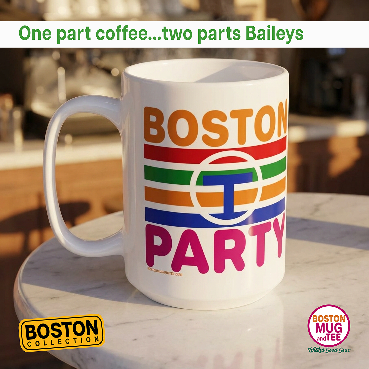 Boston "T" Party 15oz Coffee Mug product thumbnail image Boston "T" Party 15oz Coffee Mug product thumbnail image