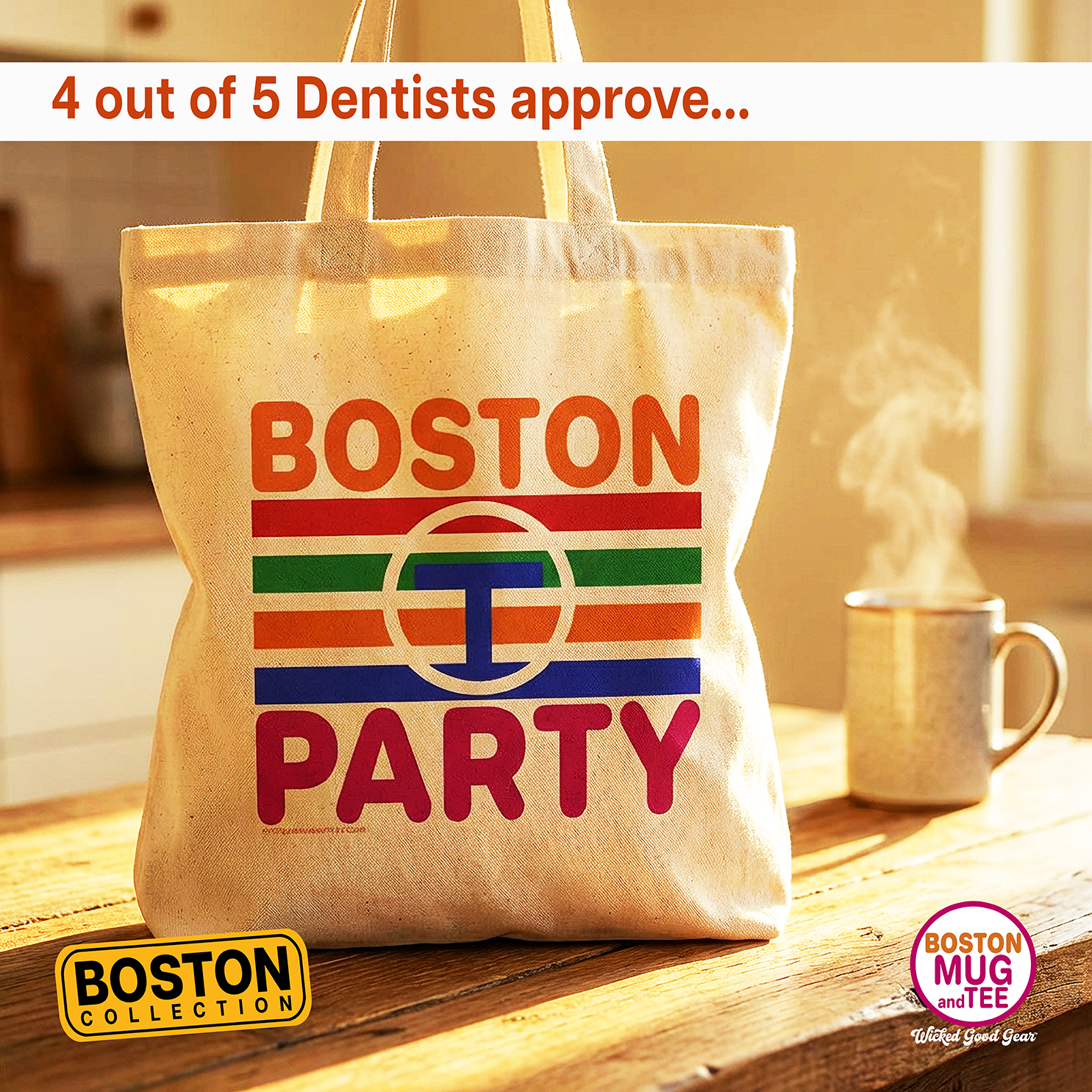 Boston "T" Party Subway Lines Tote Bag