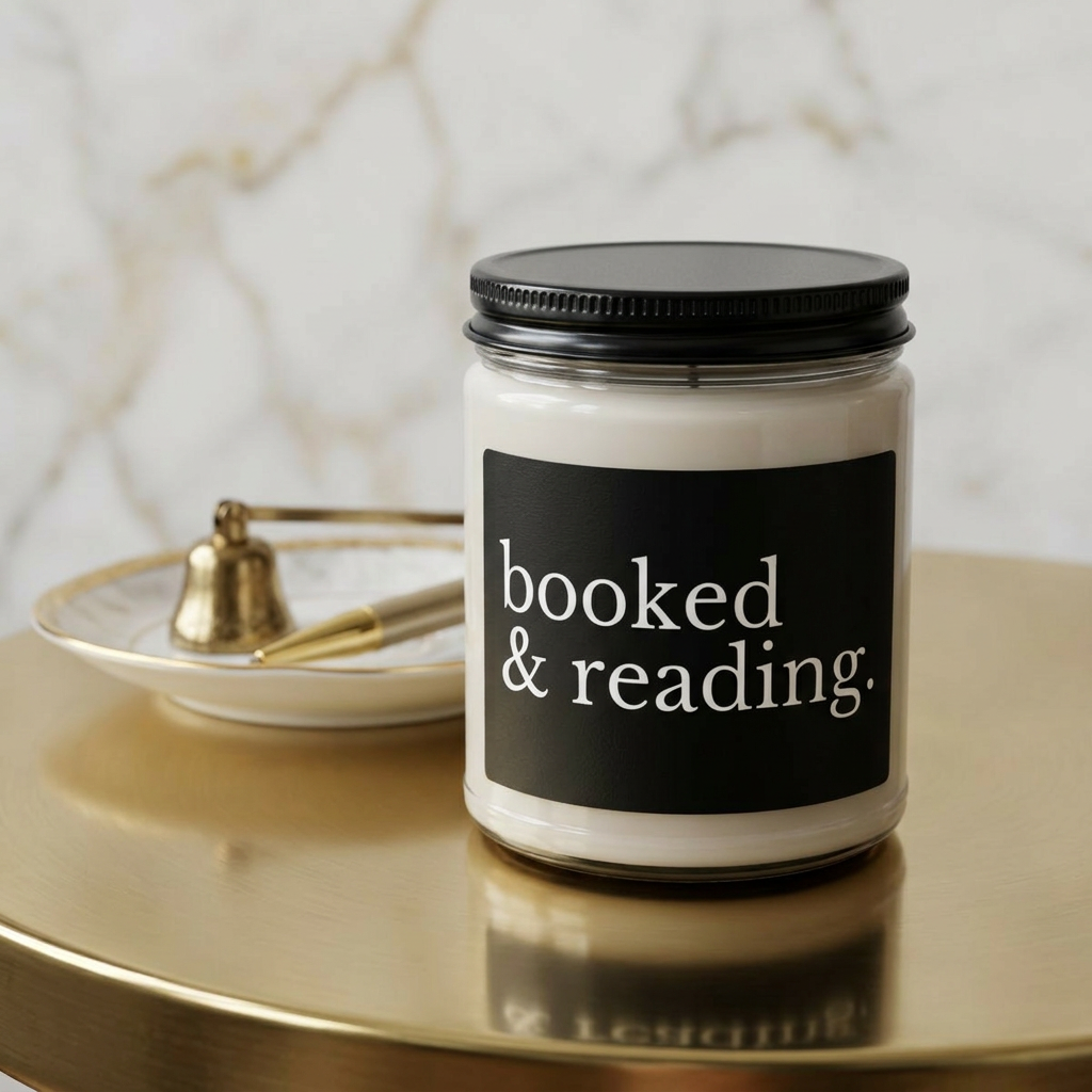 "booked &amp; reading" Soy Candle  product thumbnail image