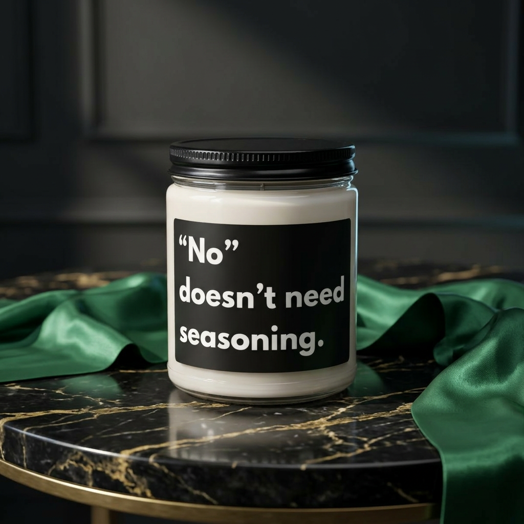 "No Seasoning" Soy Candle