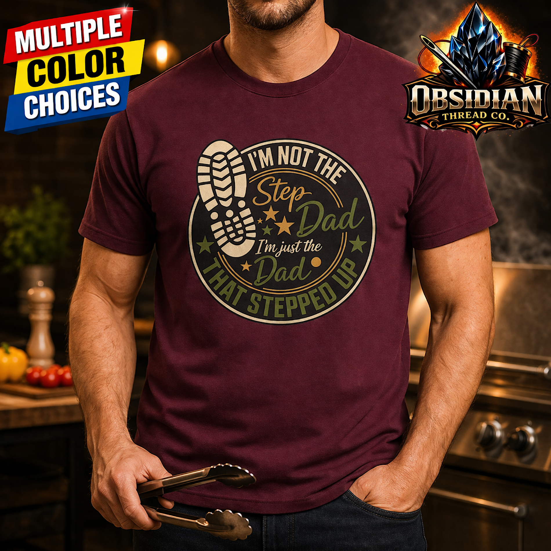 Step Dad Shirt Fathers Day Gift Idea Im The Dad That Stepped Up Mens Tee product thumbnail image Step Dad Shirt Fathers Day Gift Idea Im The Dad That Stepped Up Mens Tee product thumbnail image