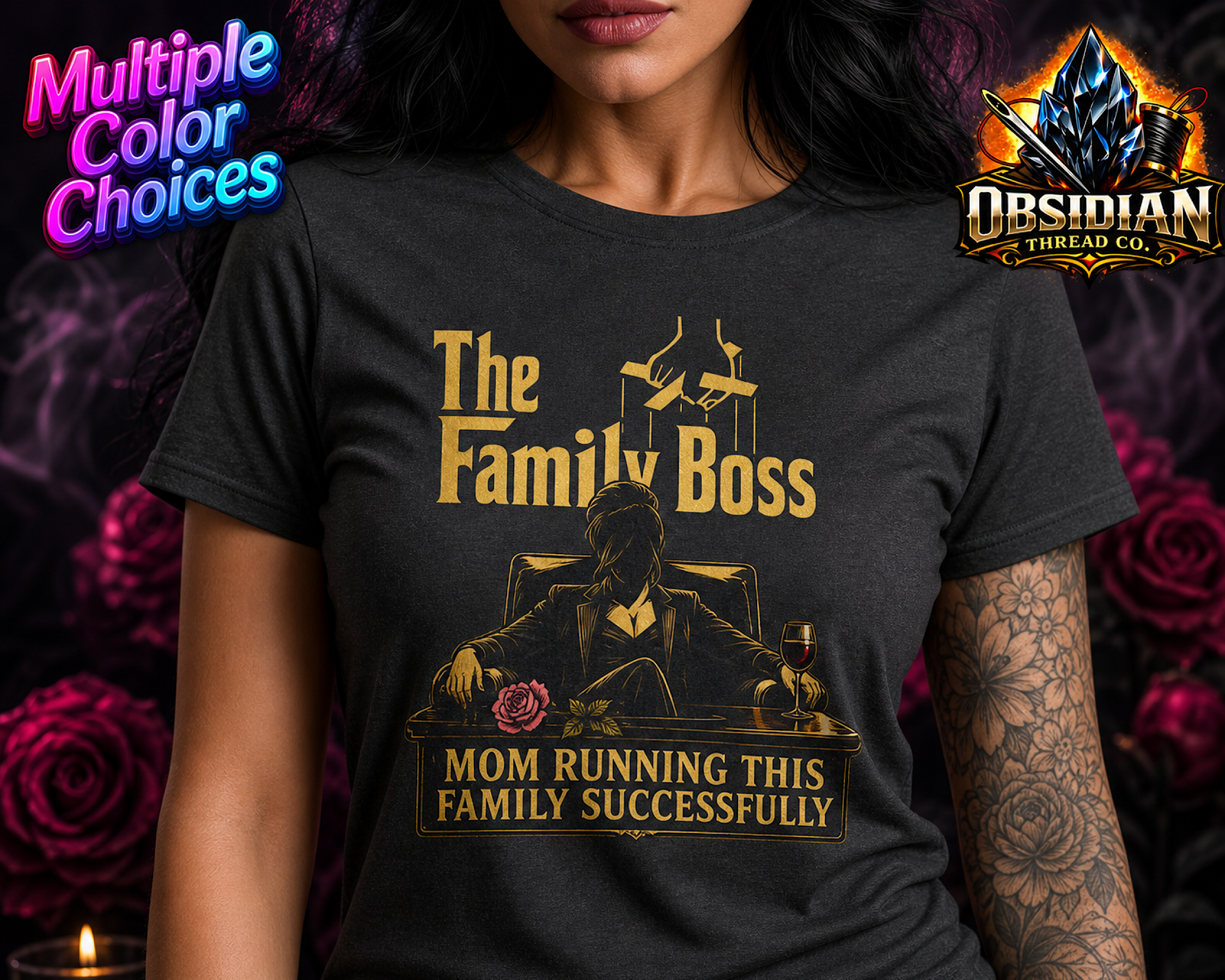 Mom The Family Boss Shirt Funny Mothers Day Gift Idea Mom Life Tee product thumbnail image Mom The Family Boss Shirt Funny Mothers Day Gift Idea Mom Life Tee product thumbnail image