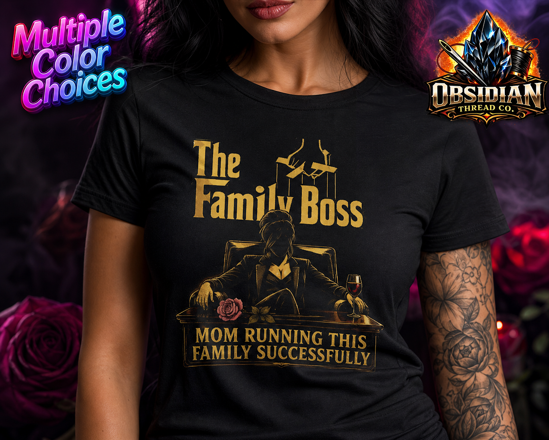 Mom The Family Boss Shirt Funny Mothers Day Gift Idea Mom Life Tee