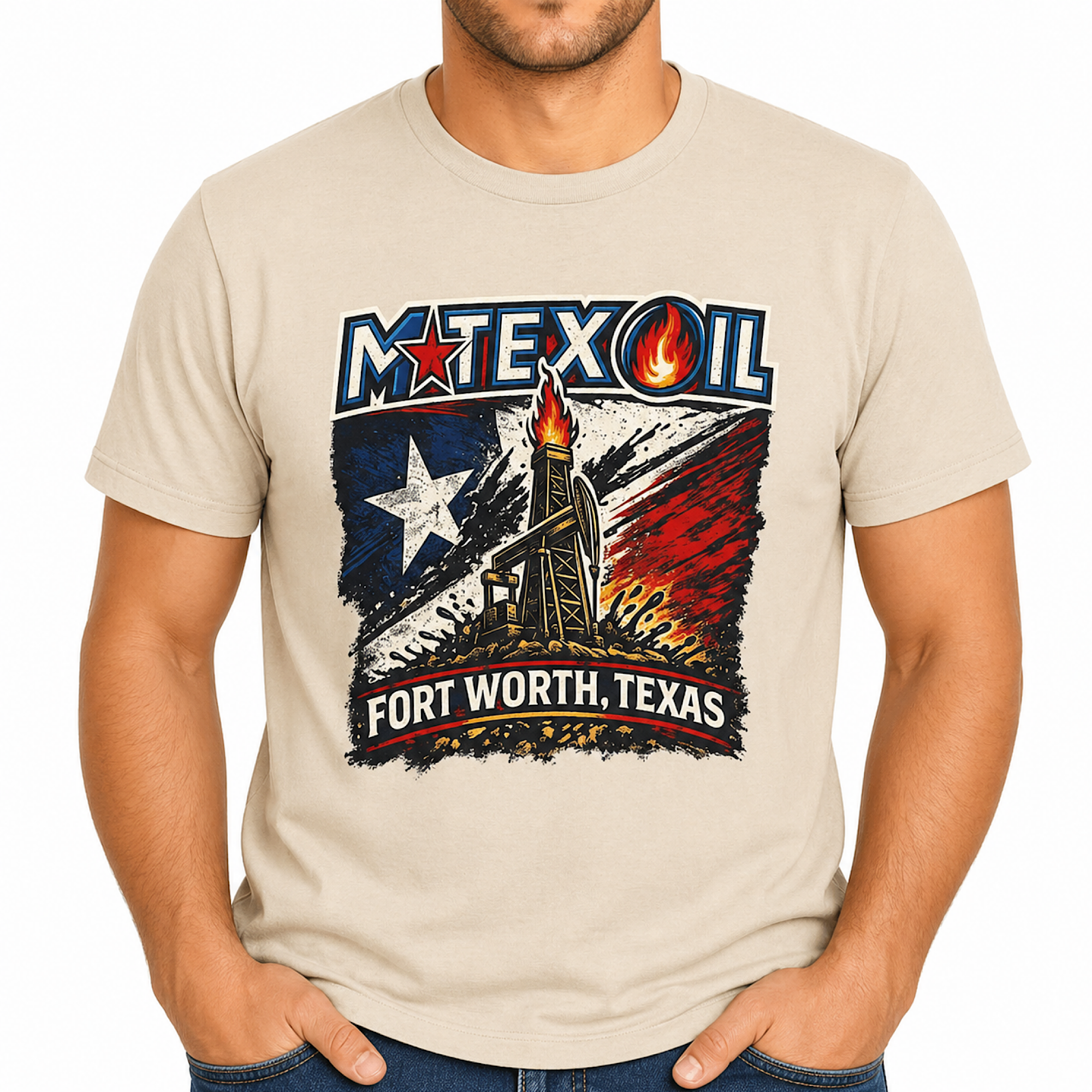 M-Tex Oil Company Landman CTT Shirt Fort Worth TX Landman Oilfield Texas Tee