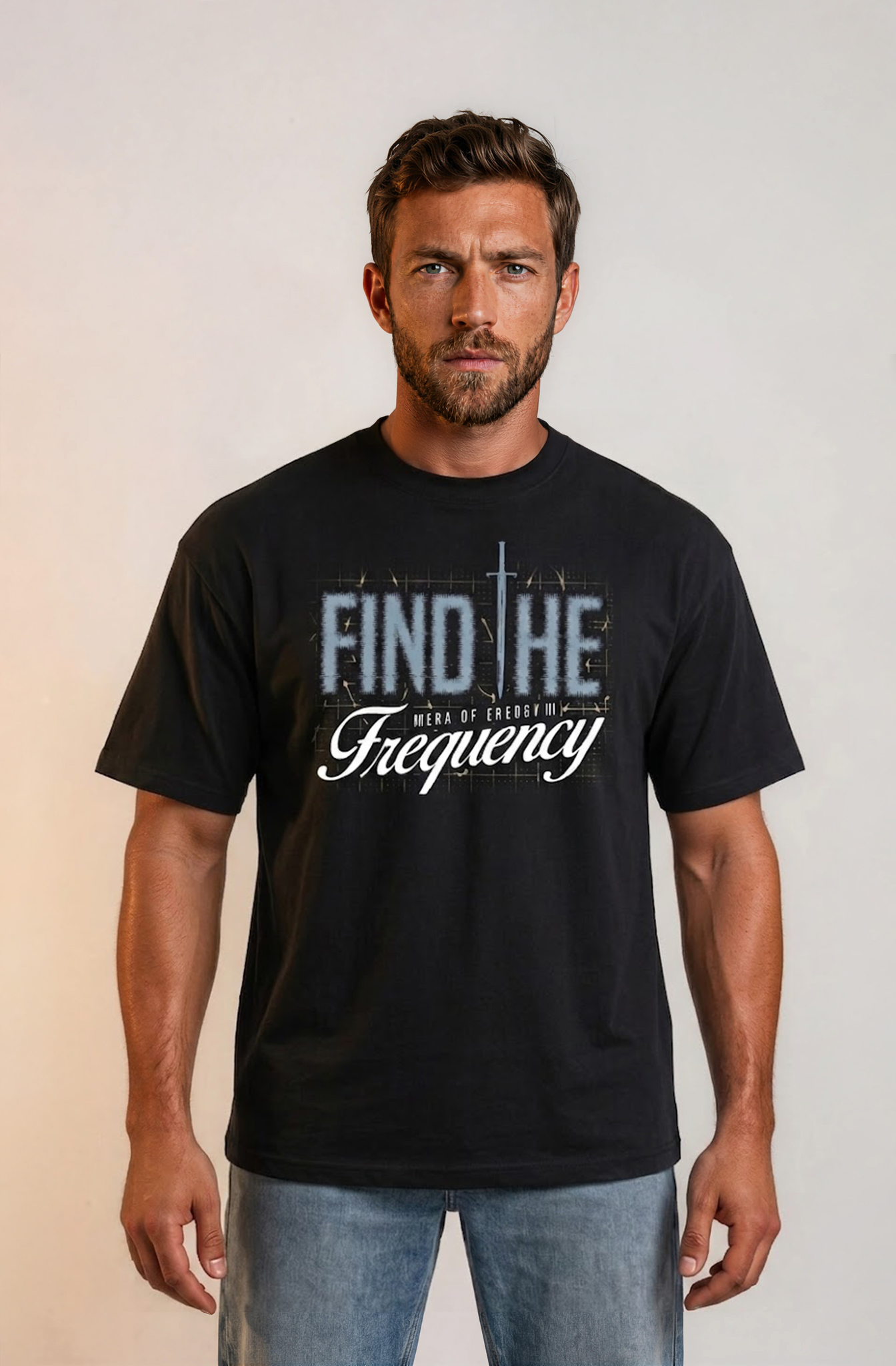 Find the Frequency Tee – Inspirational Music &amp; Vibes Graphic T-Shirt