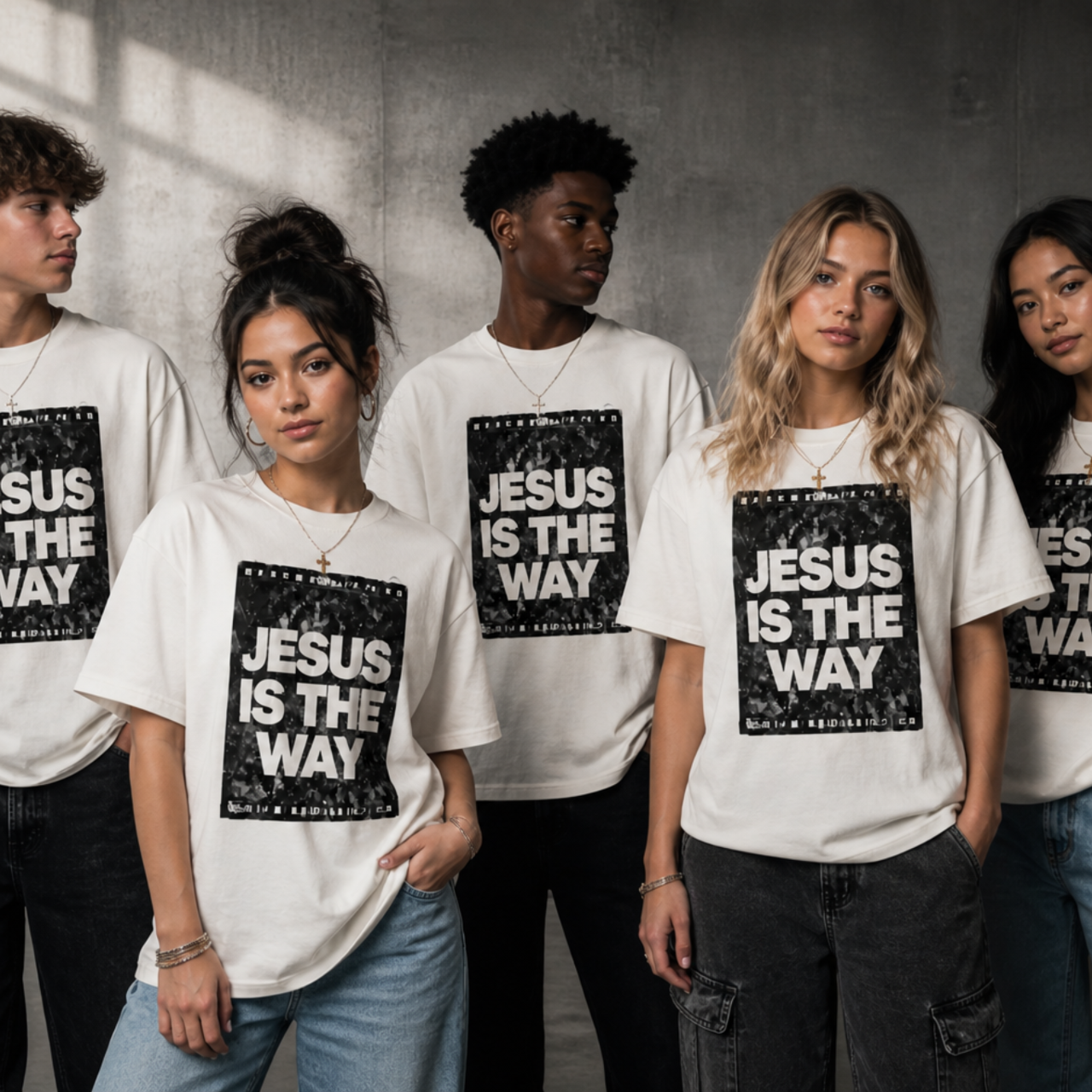 Jesus Is The Way T-Shirt | John 14:6 Tee product thumbnail image Jesus Is The Way T-Shirt | John 14:6 Tee product thumbnail image