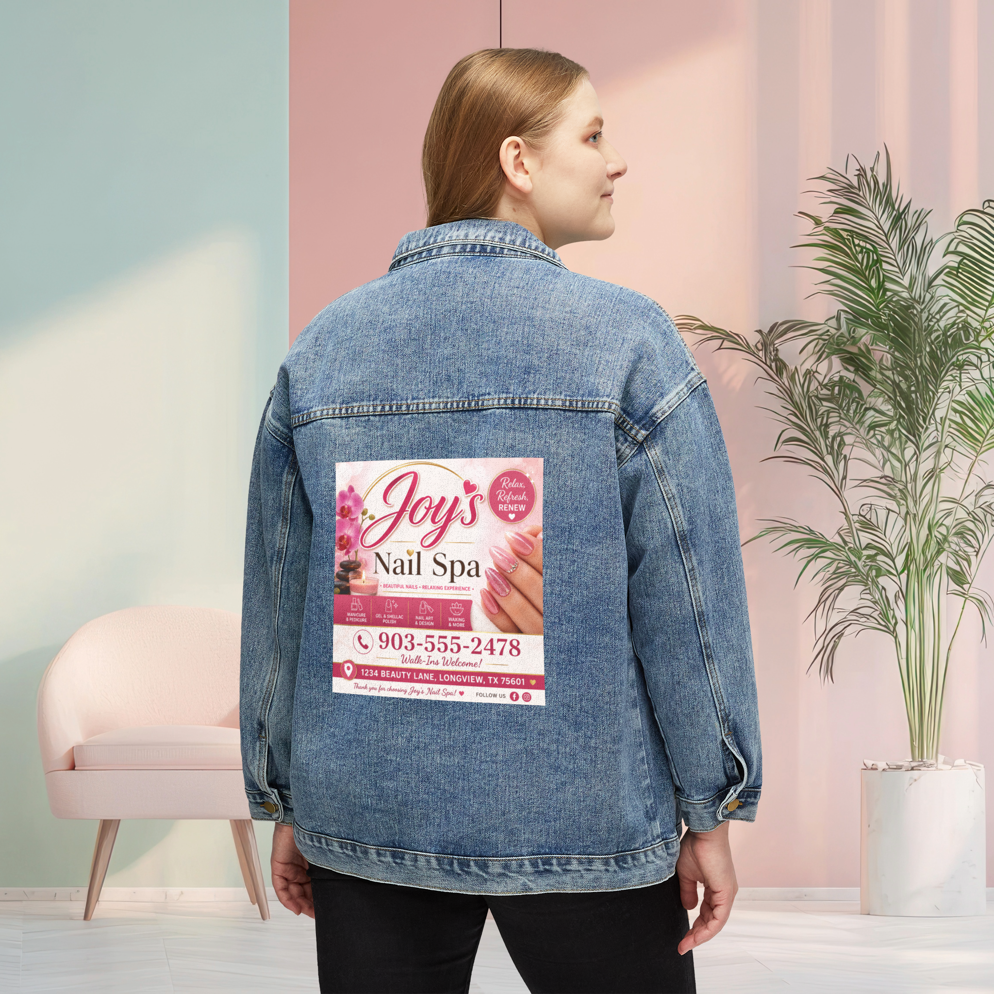 Custom Women's Denim Jacket product thumbnail image