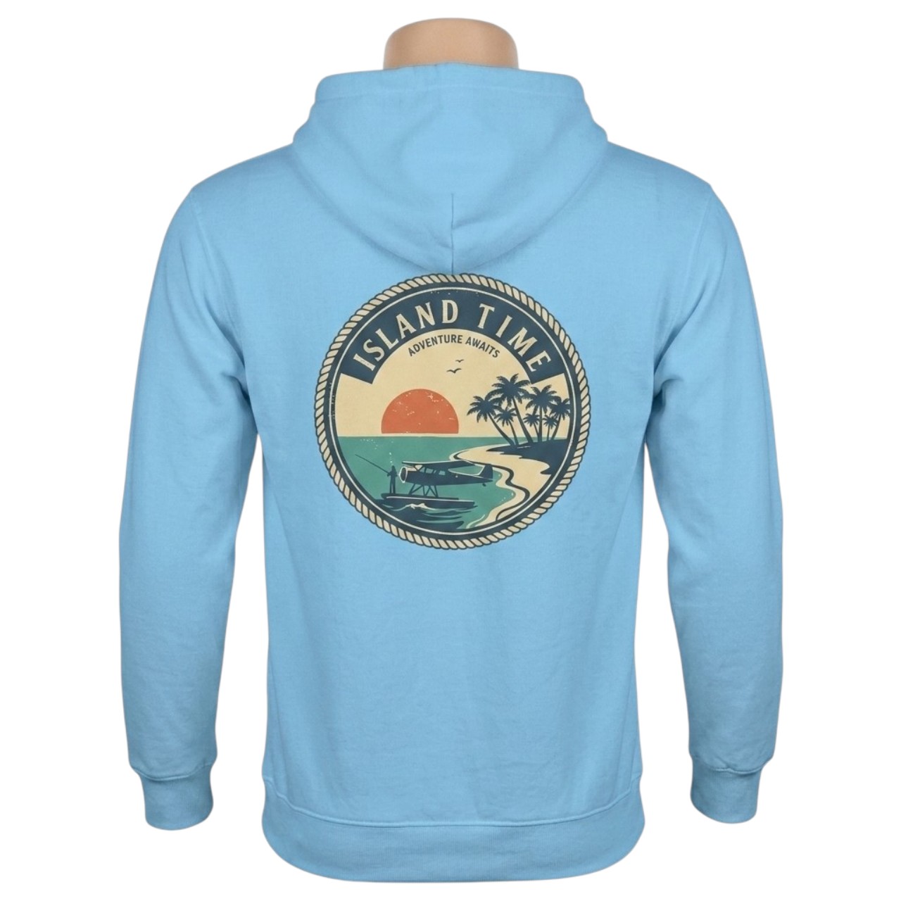 Seaplane Fishing Sunset Hoodie