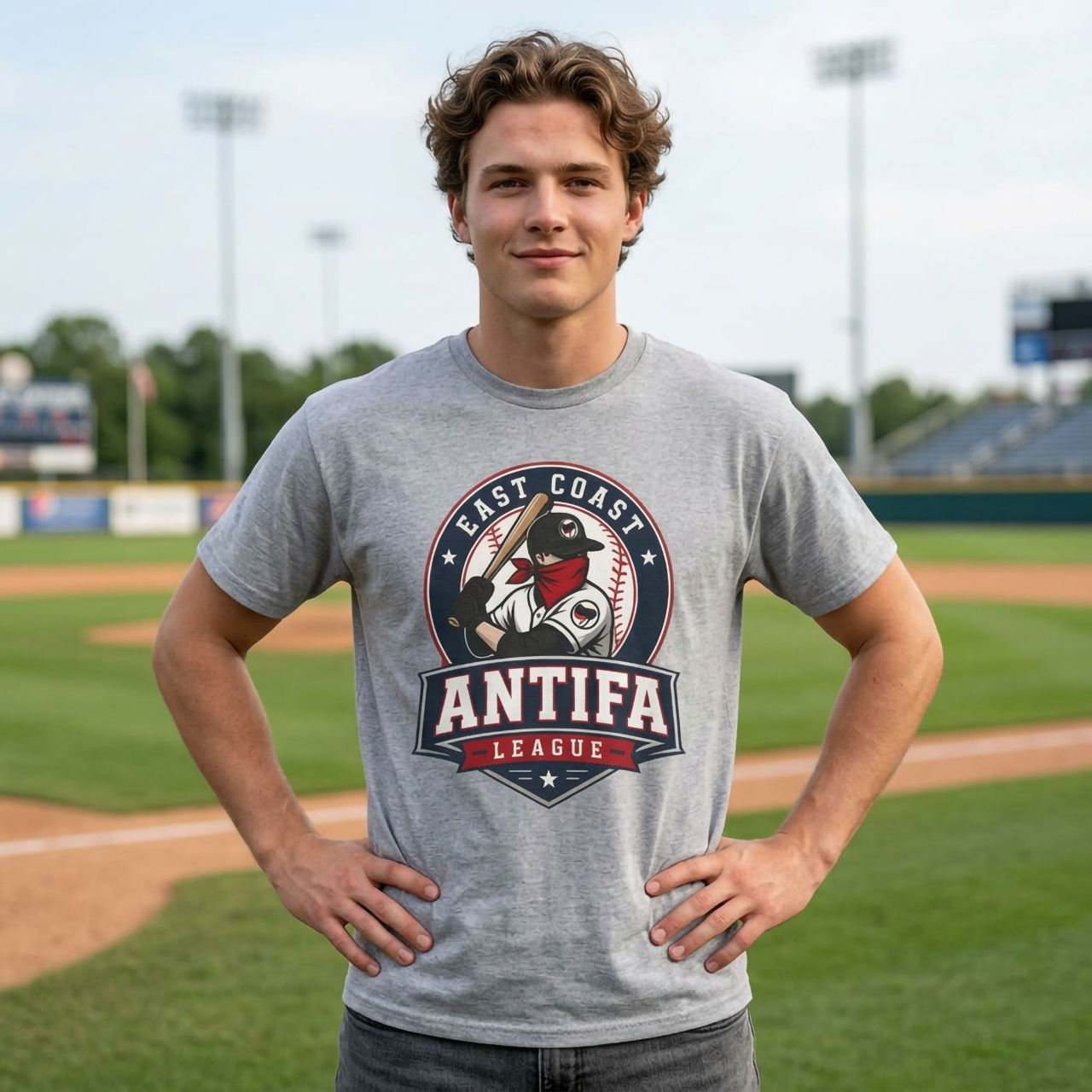 Custom Regional Baseball Tee, East Coast Antifa League Shirt, Personalized Name and Number Tee product thumbnail image Custom Regional Baseball Tee, East Coast Antifa League Shirt, Personalized Name and Number Tee product thumbnail image
