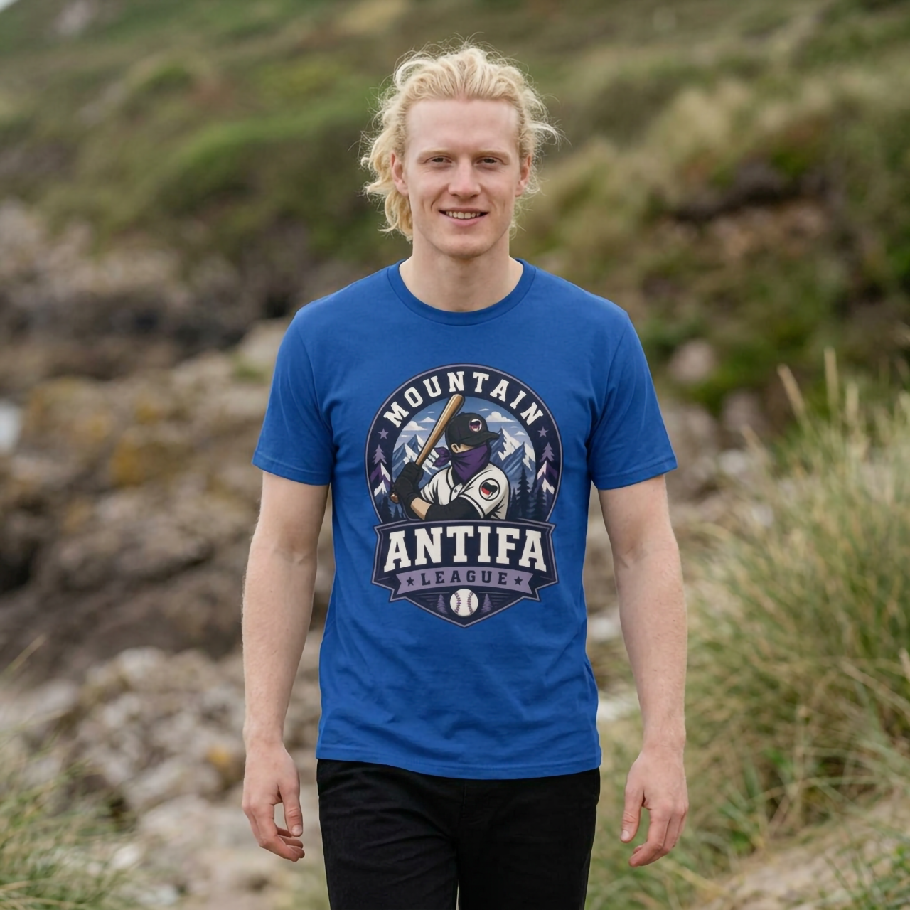 Custom Regional Baseball Tee, Mountain Antifa League Shirt, Personalized Name and Number Tee product thumbnail image Custom Regional Baseball Tee, Mountain Antifa League Shirt, Personalized Name and Number Tee product thumbnail image